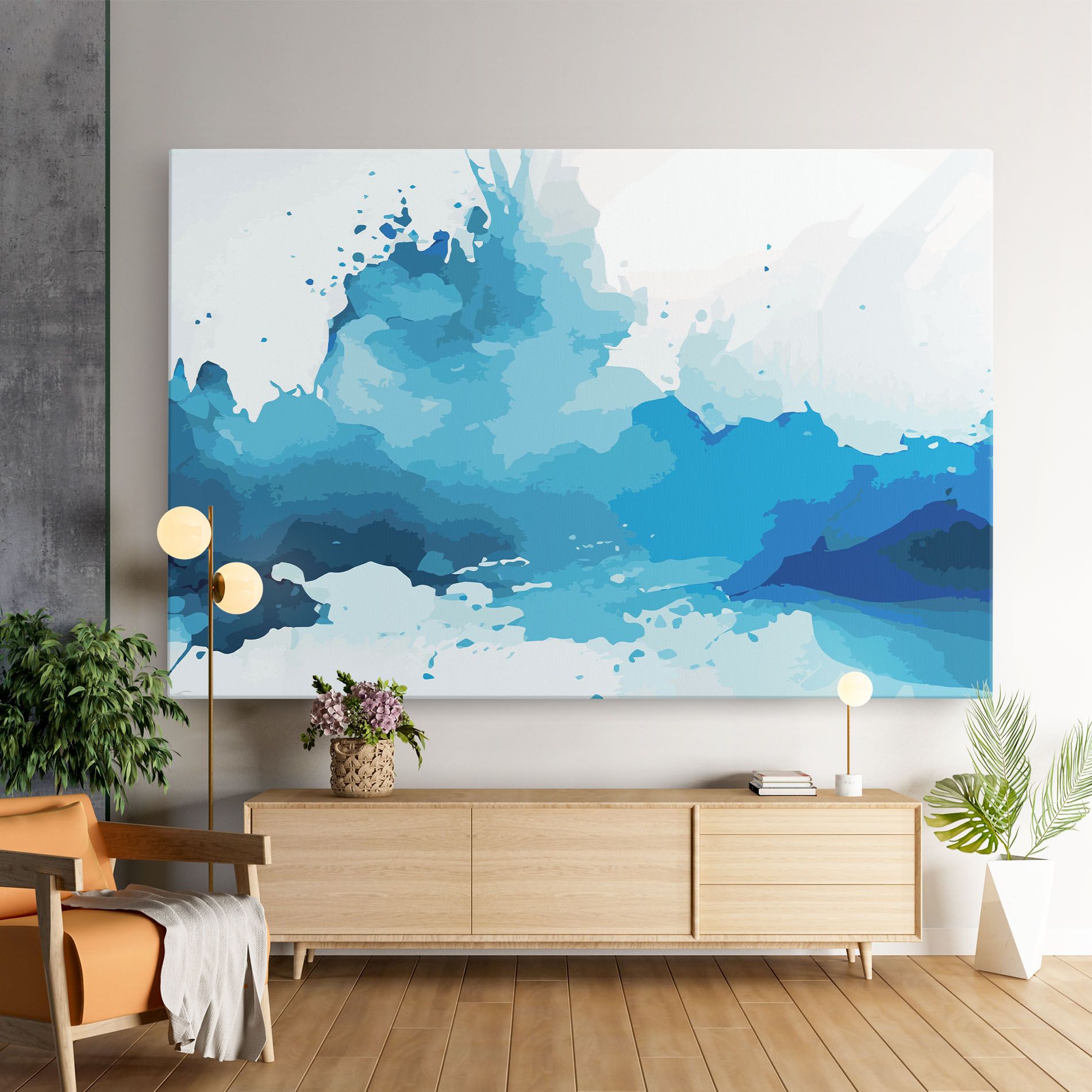 Blue Water Art mockup 9