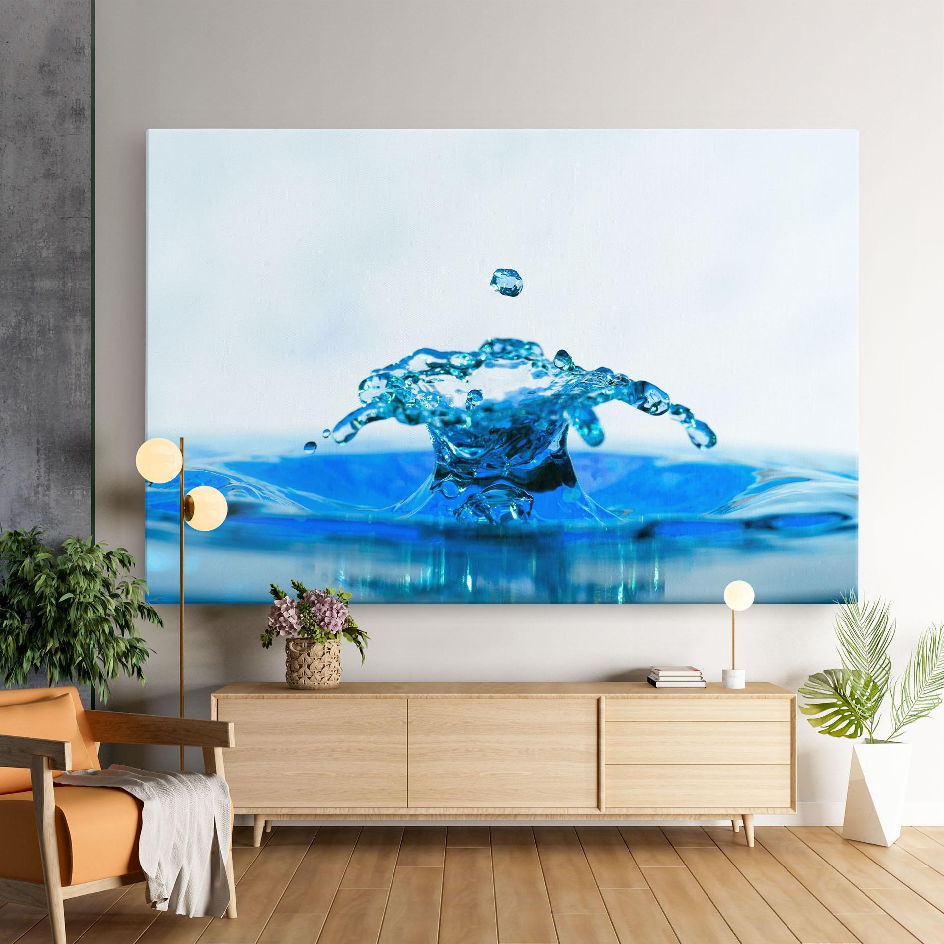 Tablou Canvas Blue Water Splash mockup 9