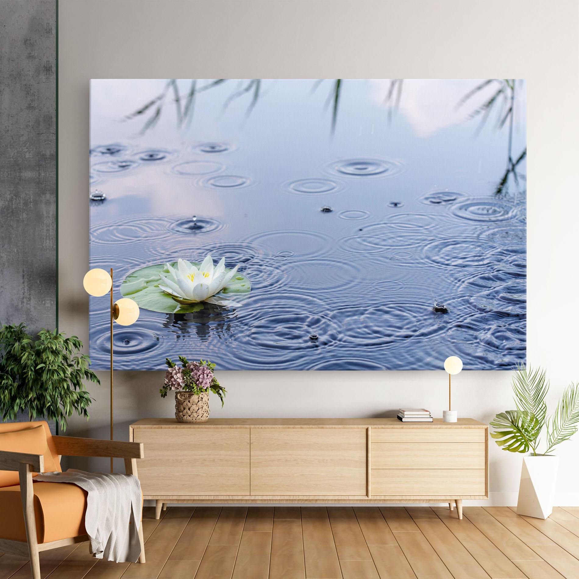 Tablou Canvas Clear Lake Rain mockup 9