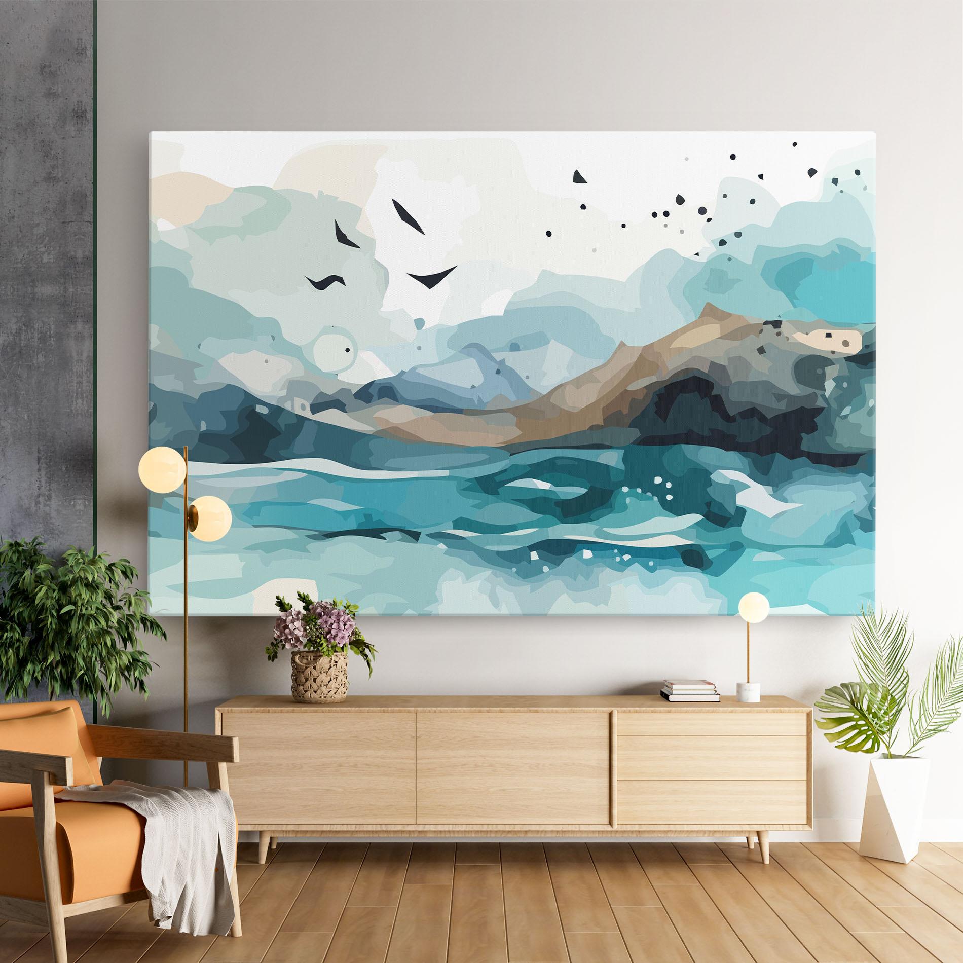 Tablou Canvas Water Birds mockup 9
