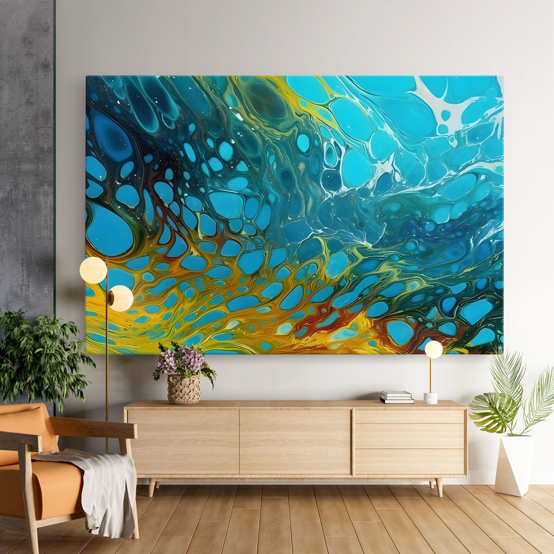 Yellow Green Ocean mockup 9