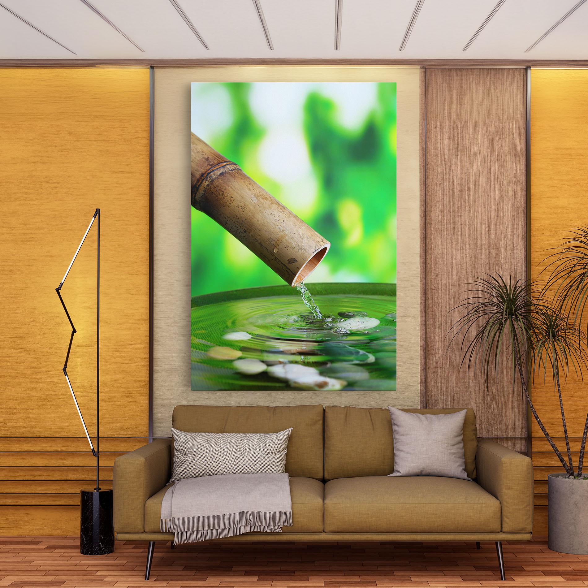 Tablou Canvas Bamboo Fountain mockup 9