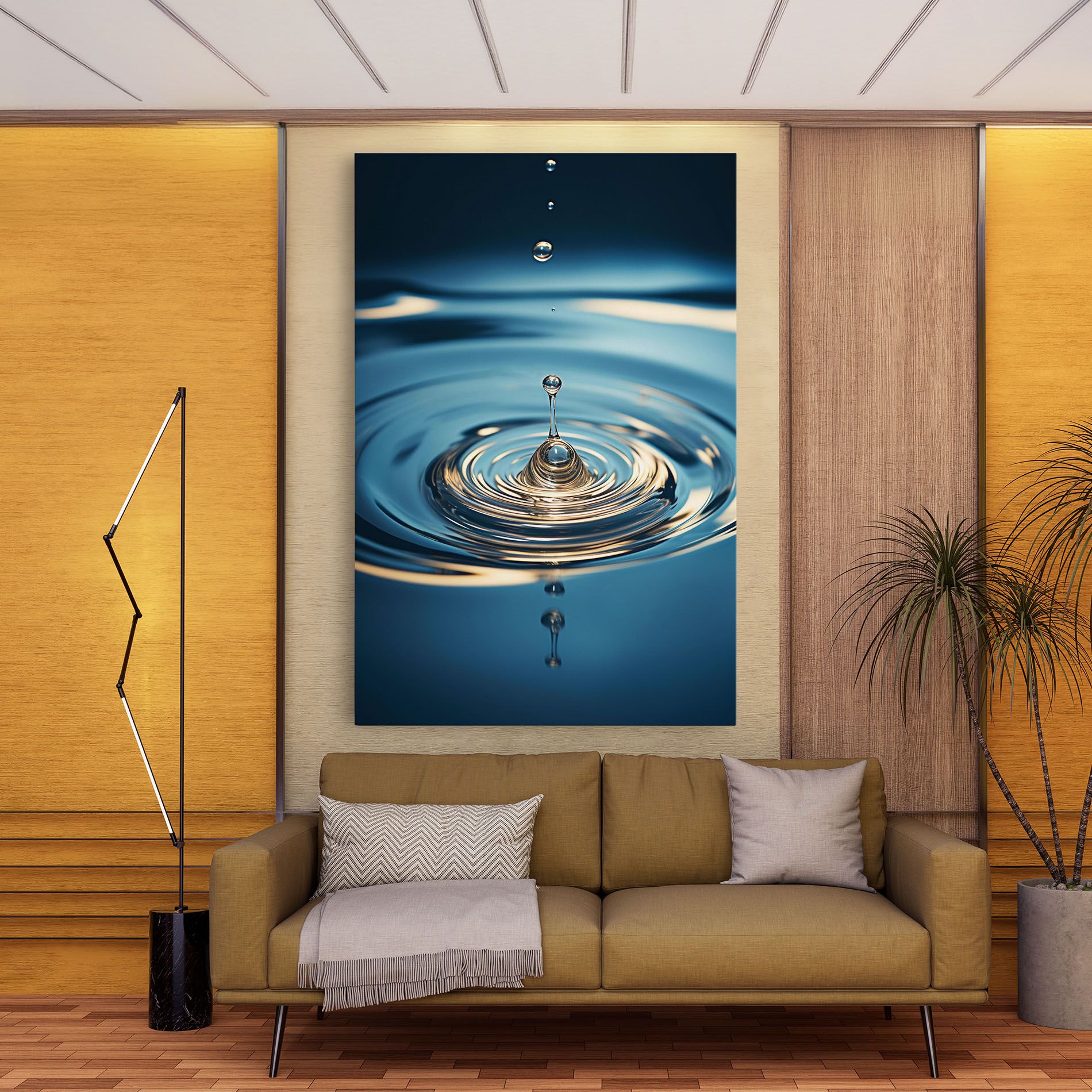 Cream Water Drop mockup 9