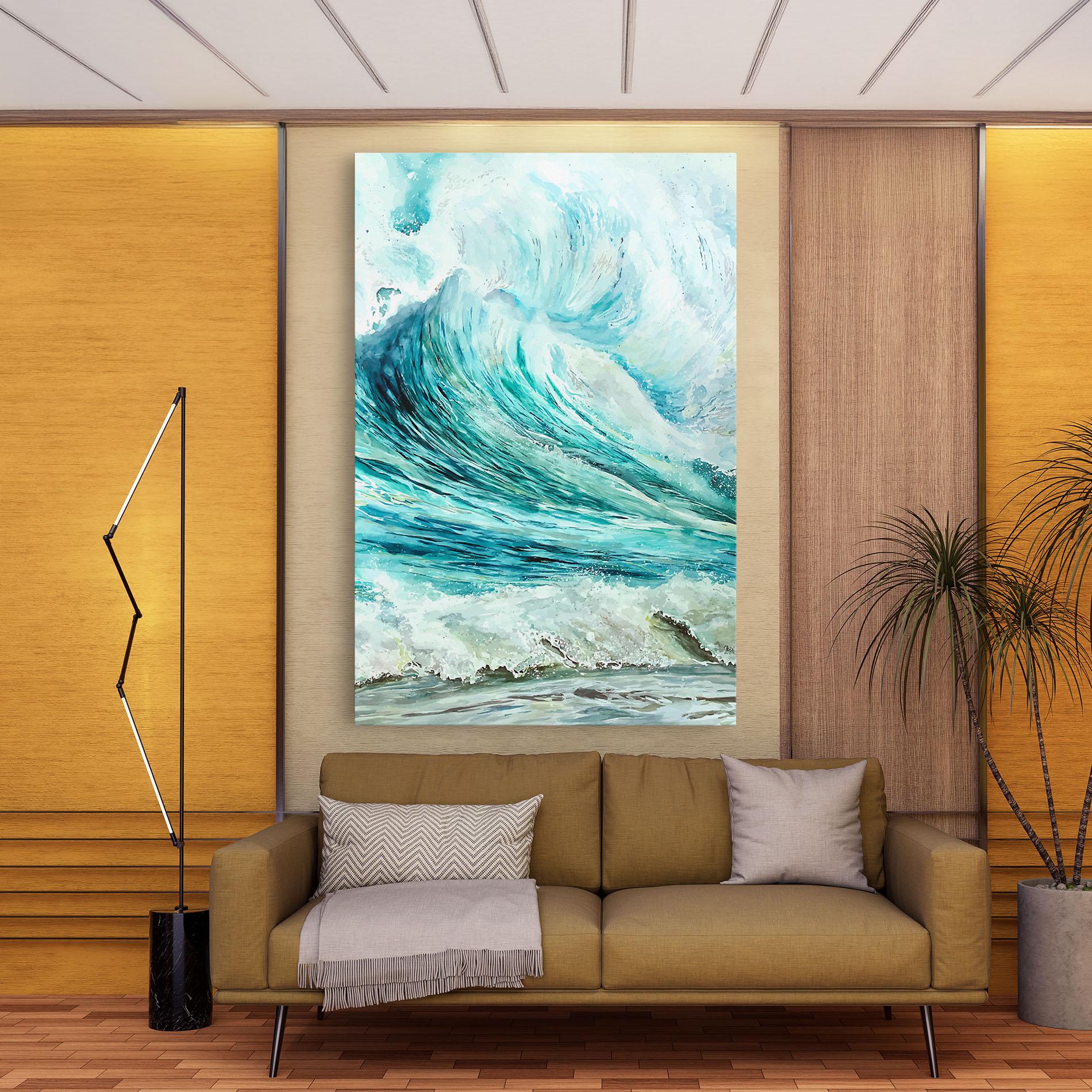 Tablou Canvas Sea Watercolor mockup 9