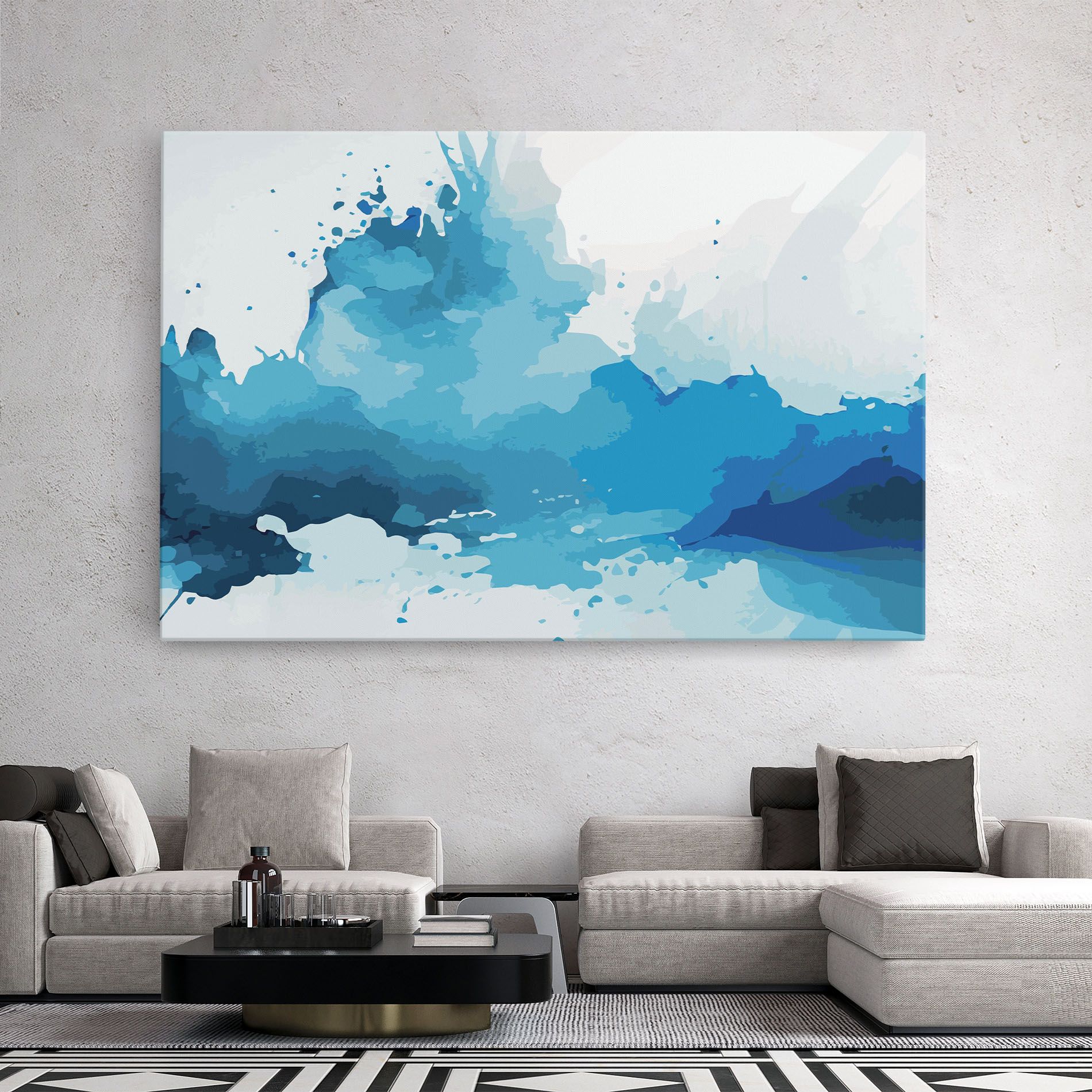 Blue Water Art mockup 2