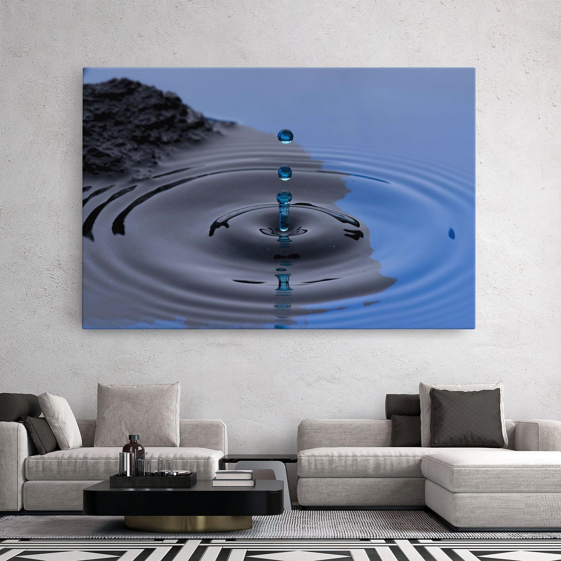 Tablou Canvas Frozen Drops mockup 2