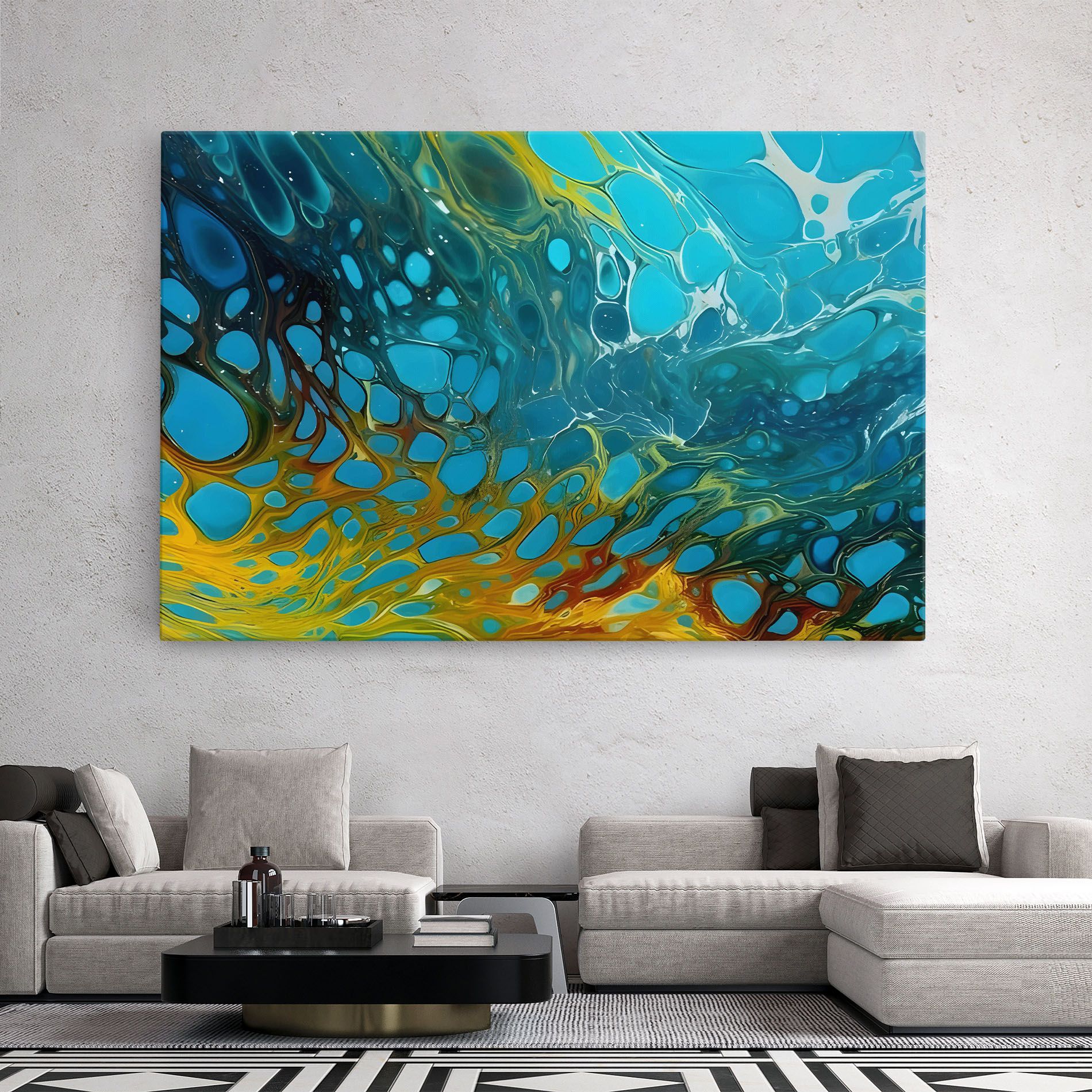 Yellow Green Ocean mockup 2