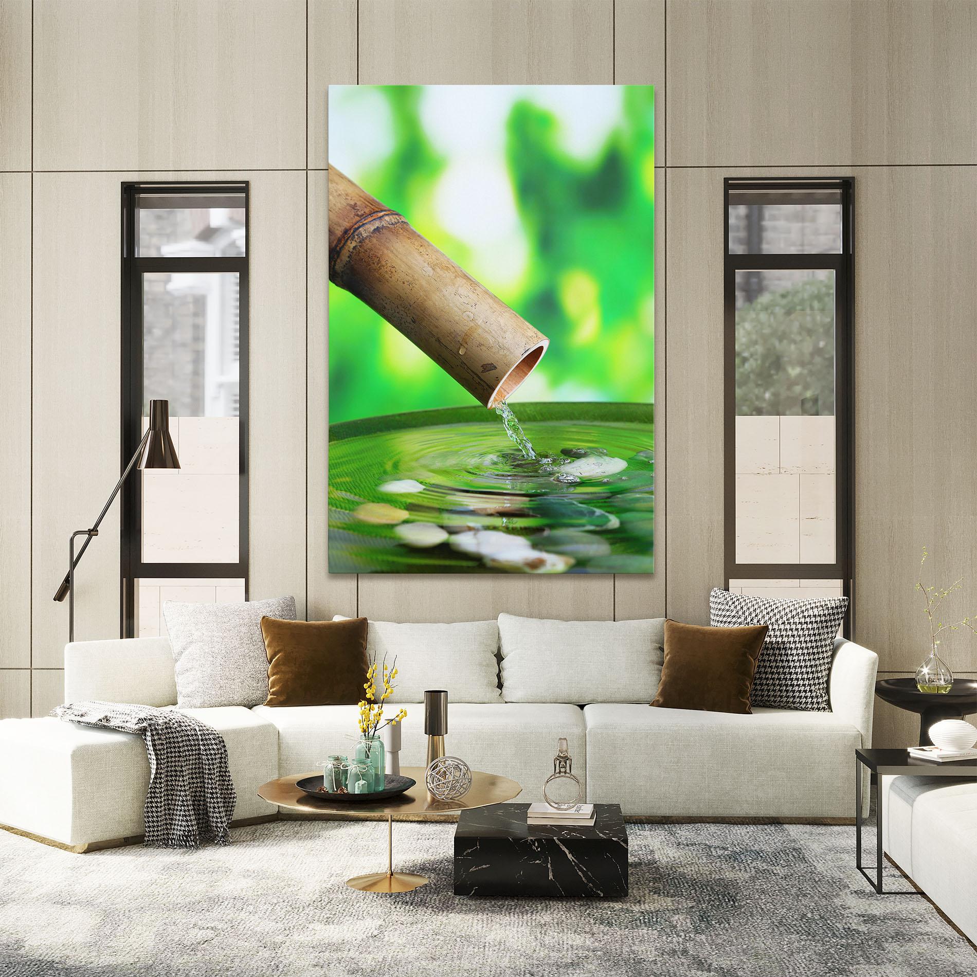 Tablou Canvas Bamboo Fountain mockup 2