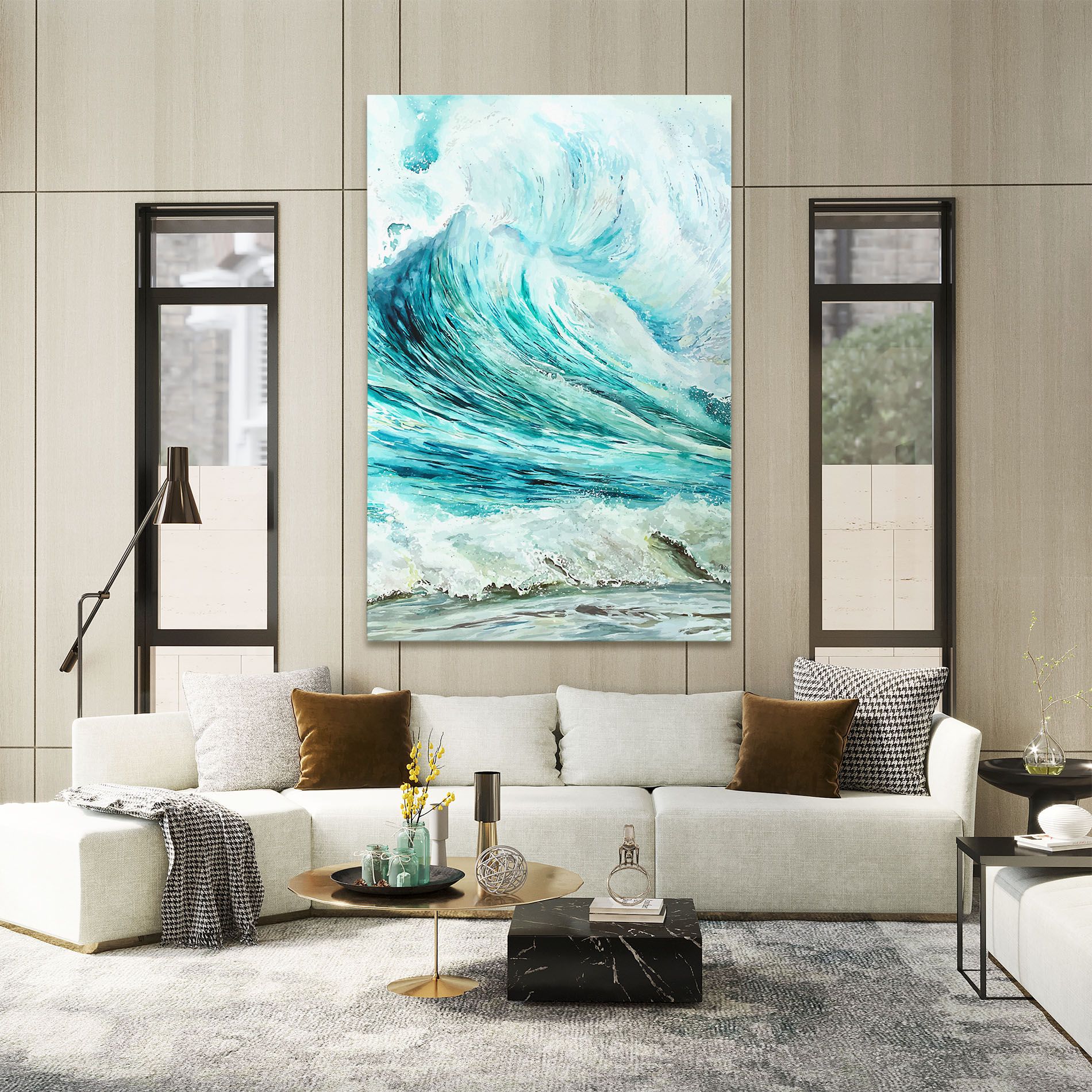 Sea Watercolor mockup 2