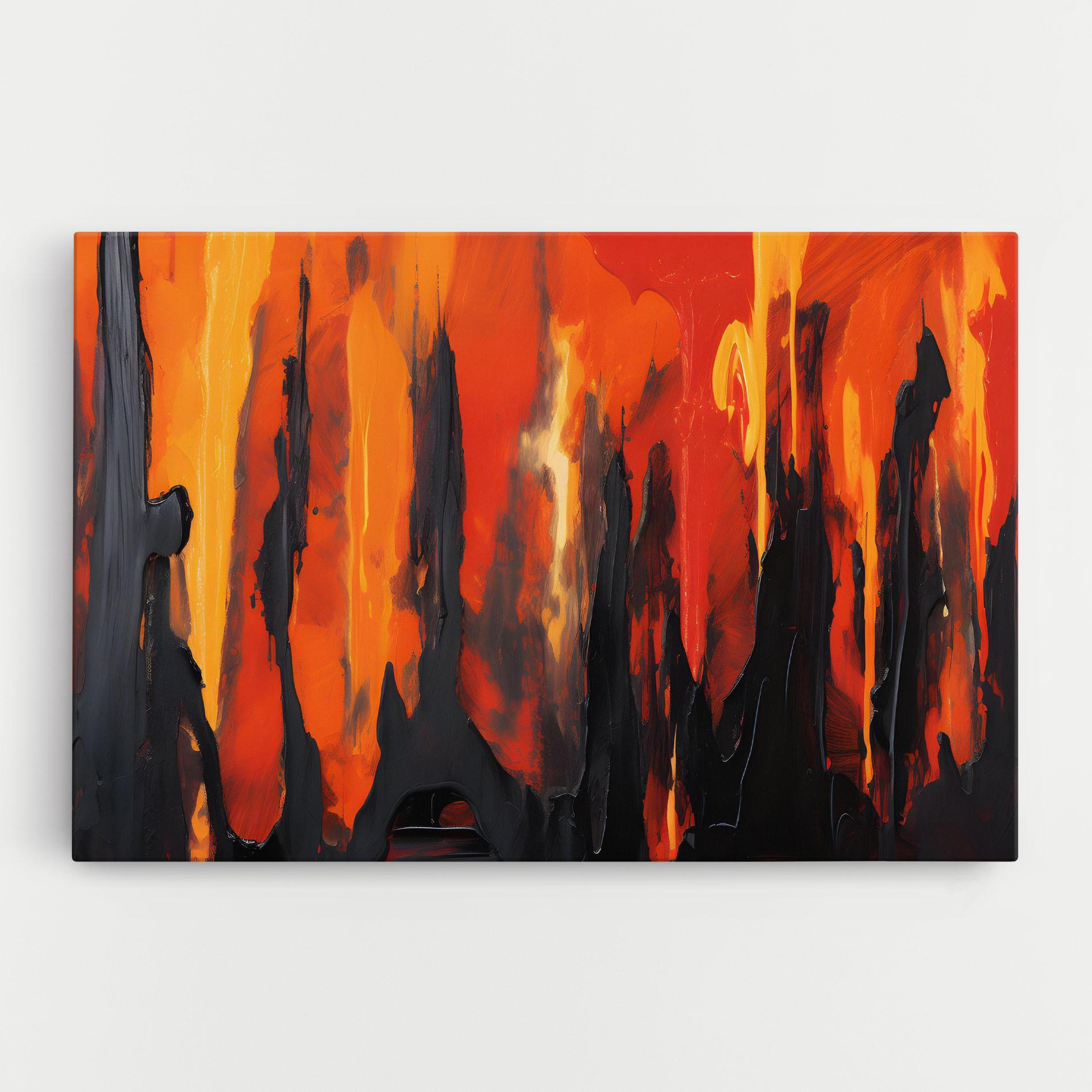 Tablou Canvas Abstract Fire Art mockup 0