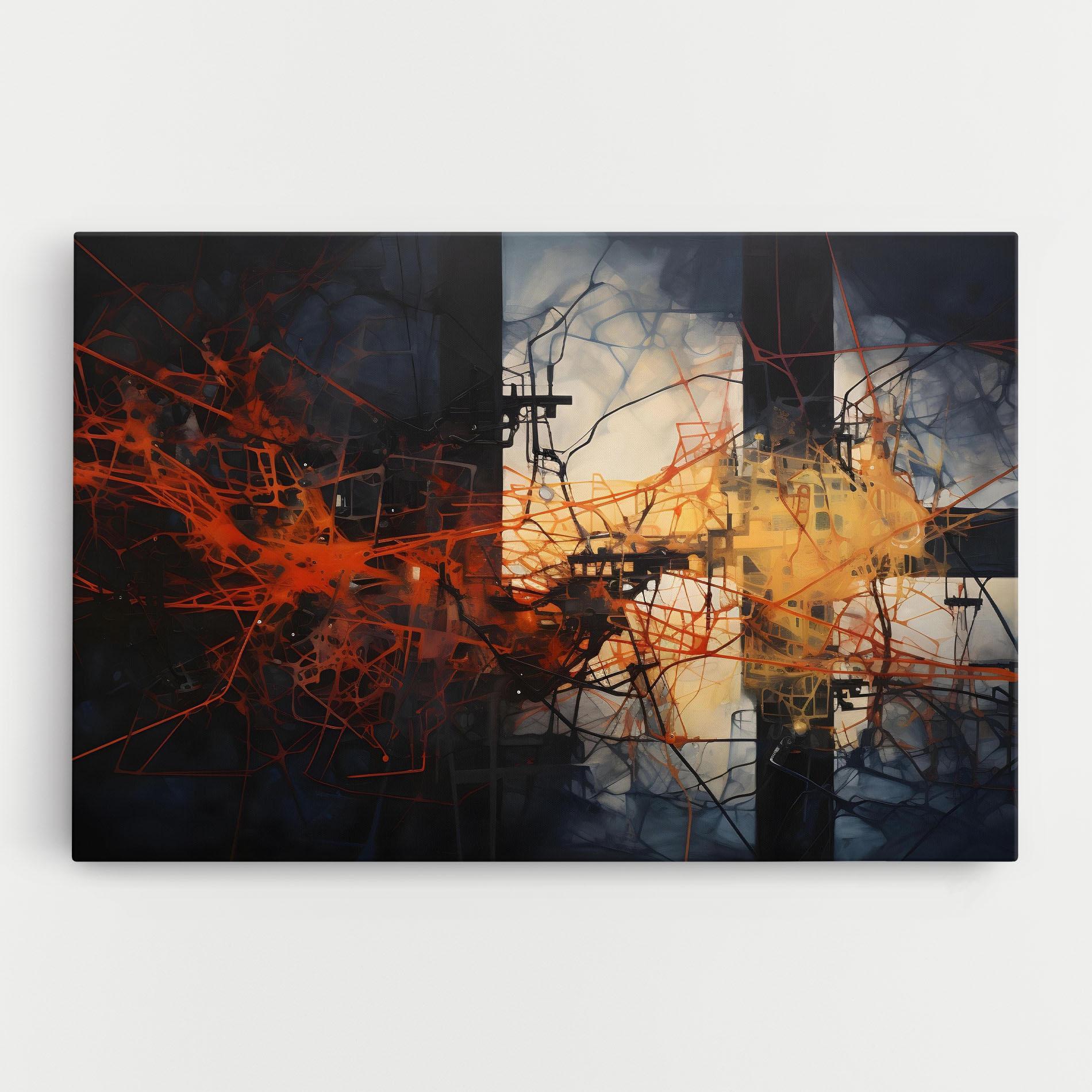 Tablou Canvas Abstract Fire Style mockup 0
