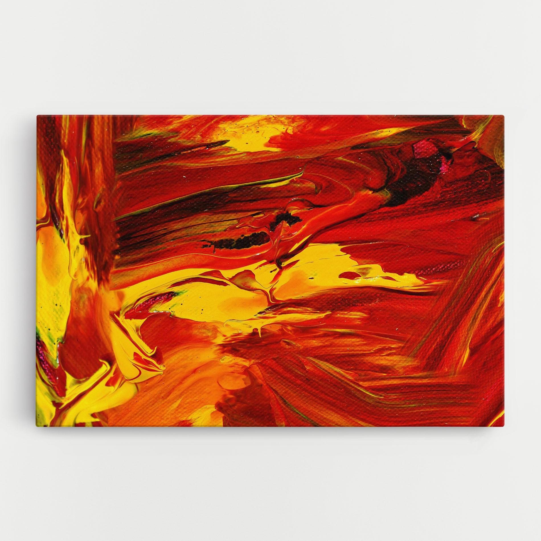 Tablou Canvas Fire Painting mockup 0