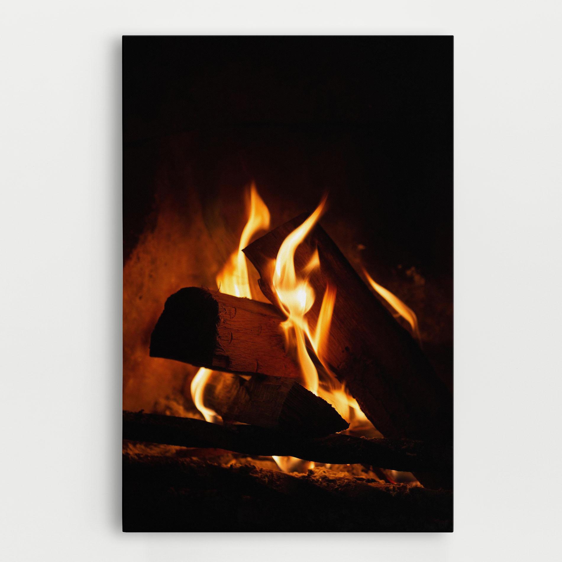 Tablou Canvas Fire Wood View mockup 0