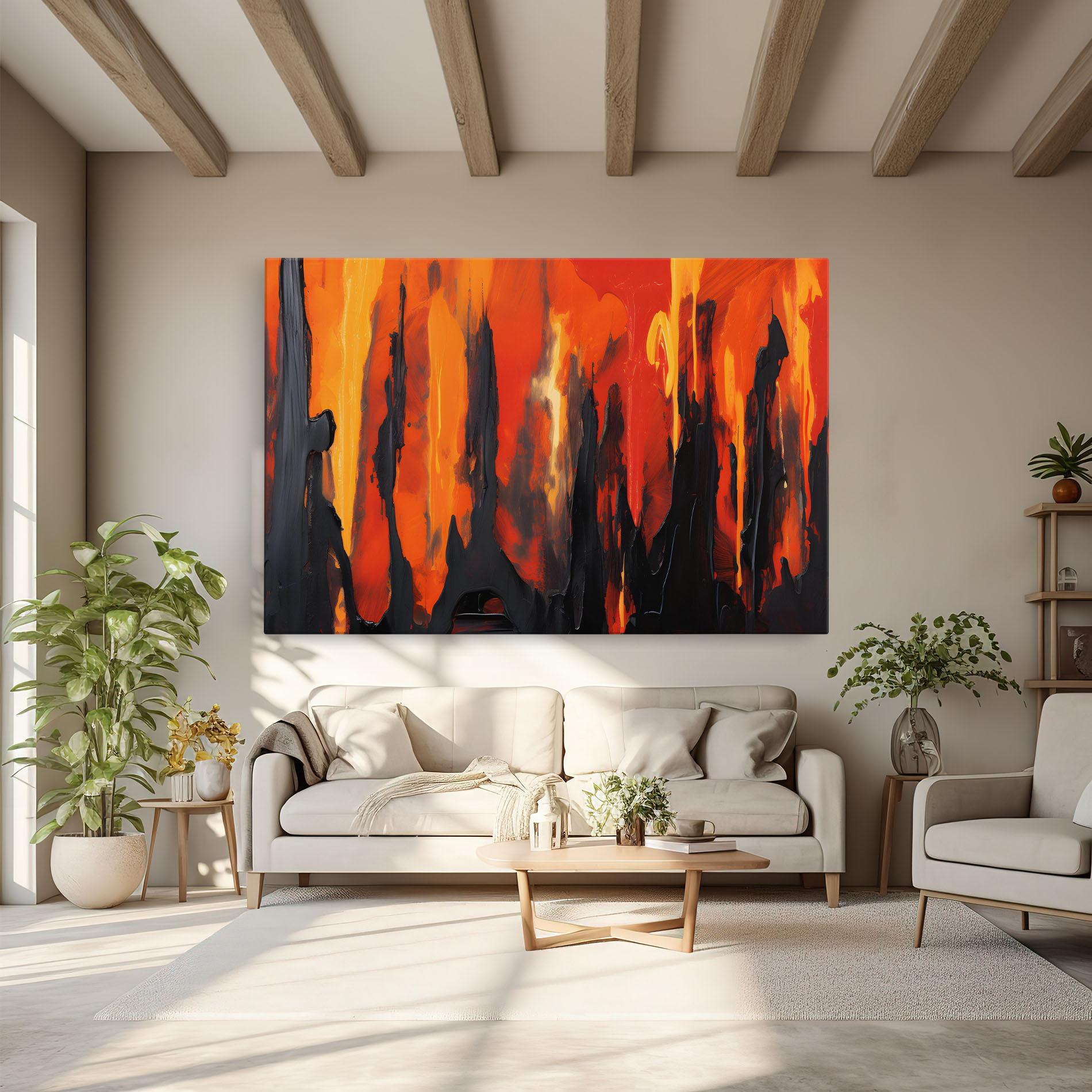Tablou Canvas Abstract Fire Art mockup 6