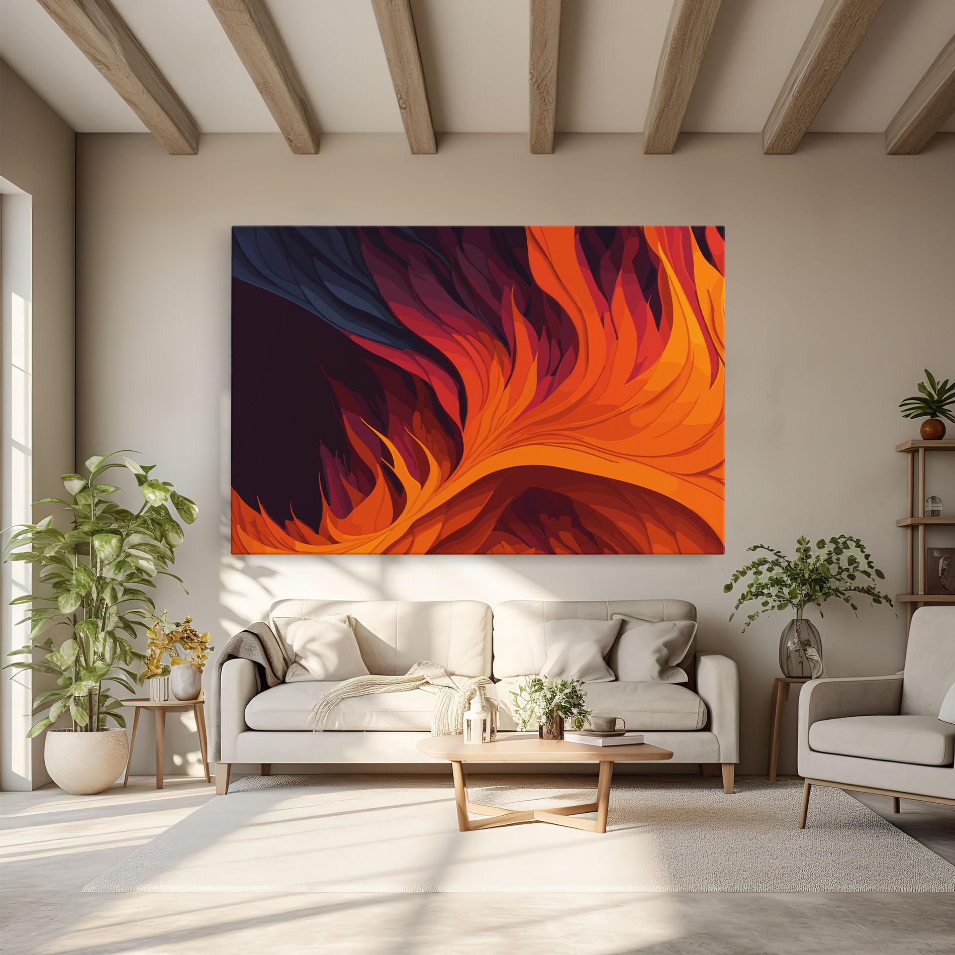 Tablou Canvas Artistic Fire mockup 6