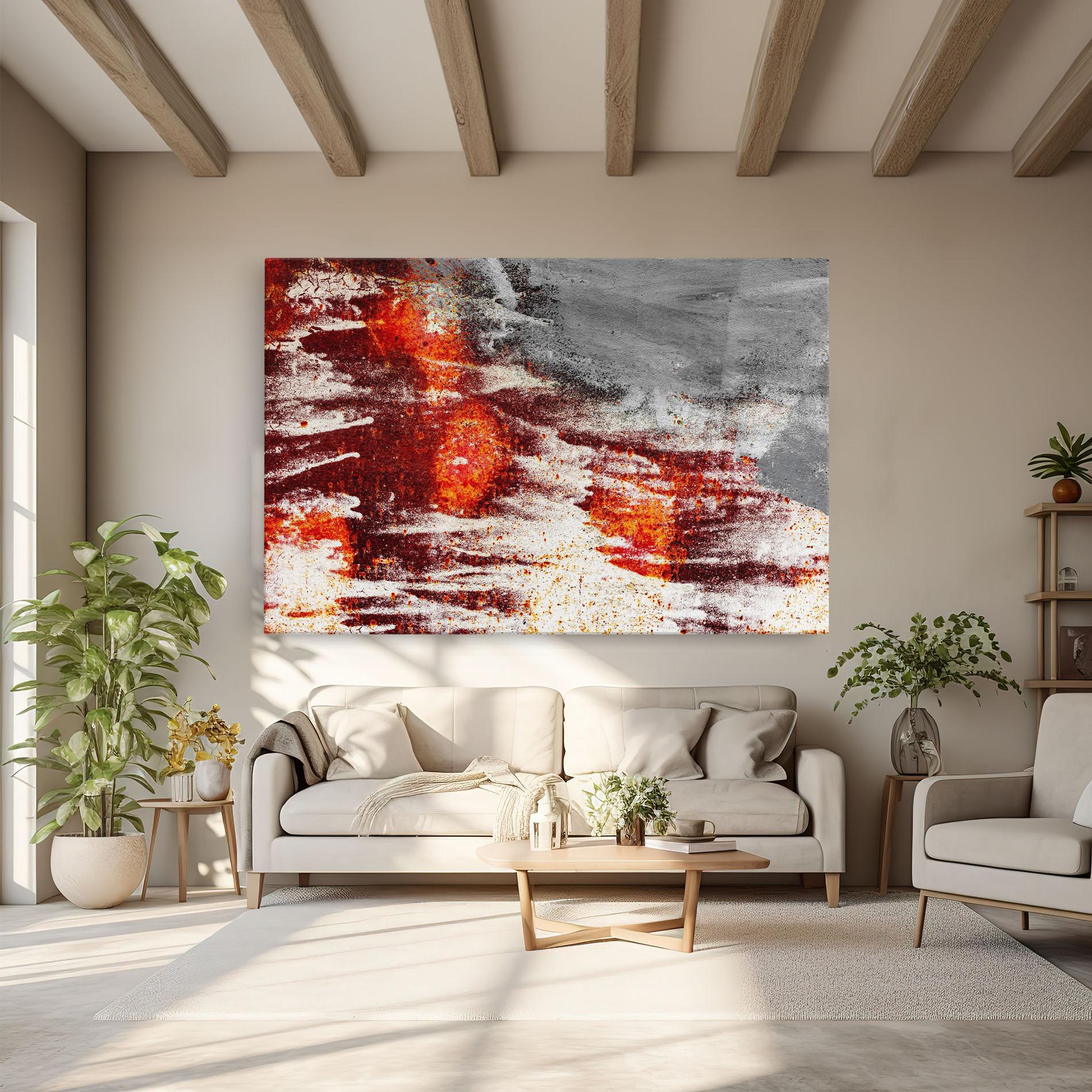 Tablou Canvas Burning Sign mockup 6