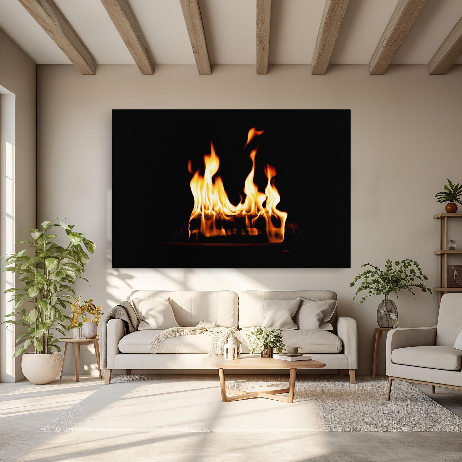 Tablou Canvas Calm Fire mockup 6