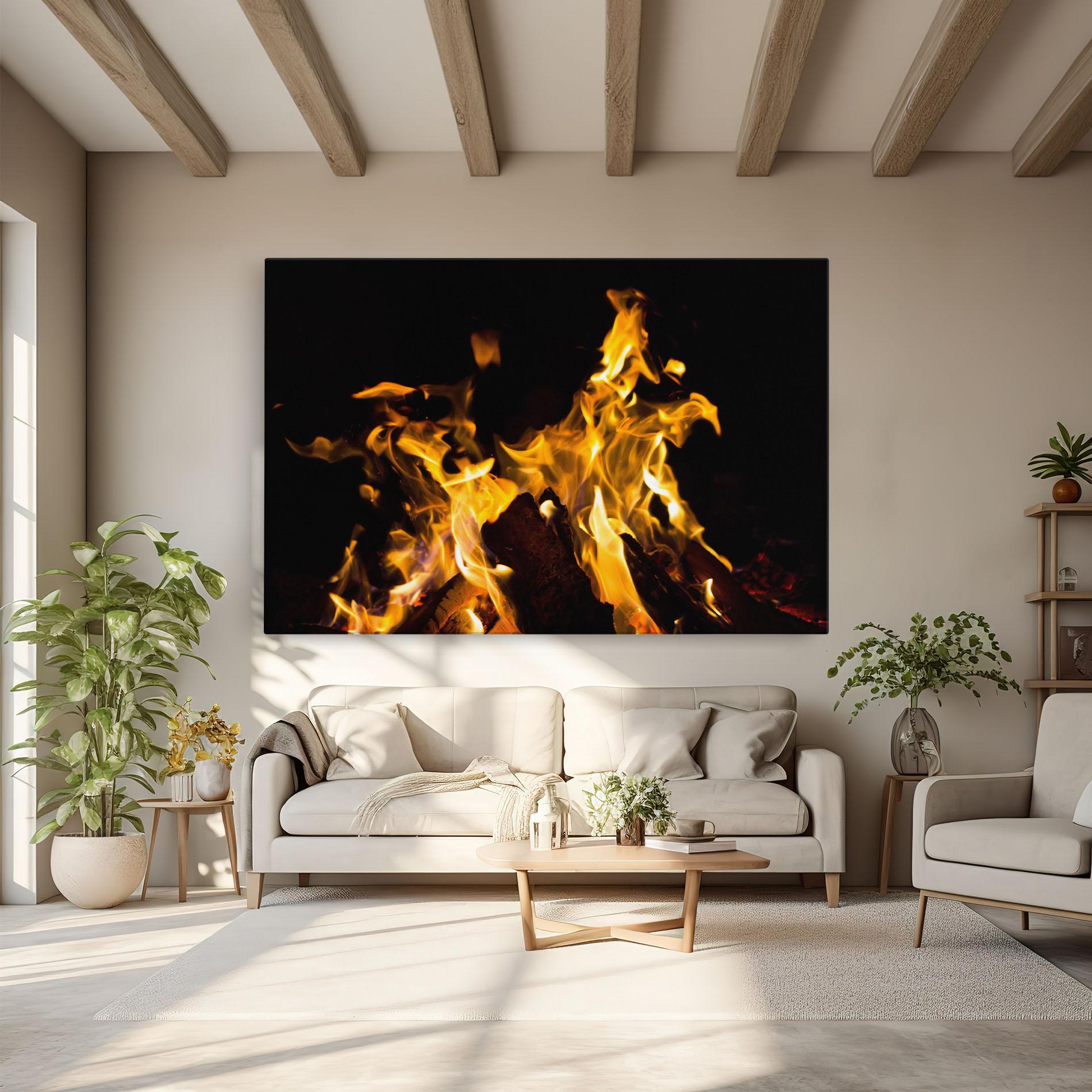 Tablou Canvas Fire Dance mockup 6