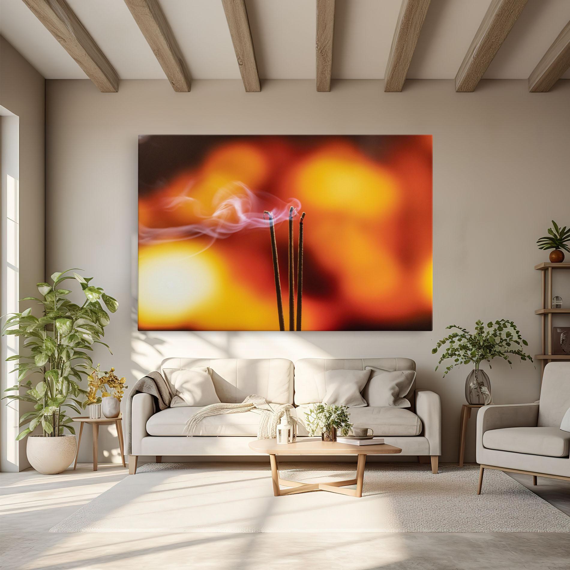 Tablou Canvas Sticks Burning mockup 6