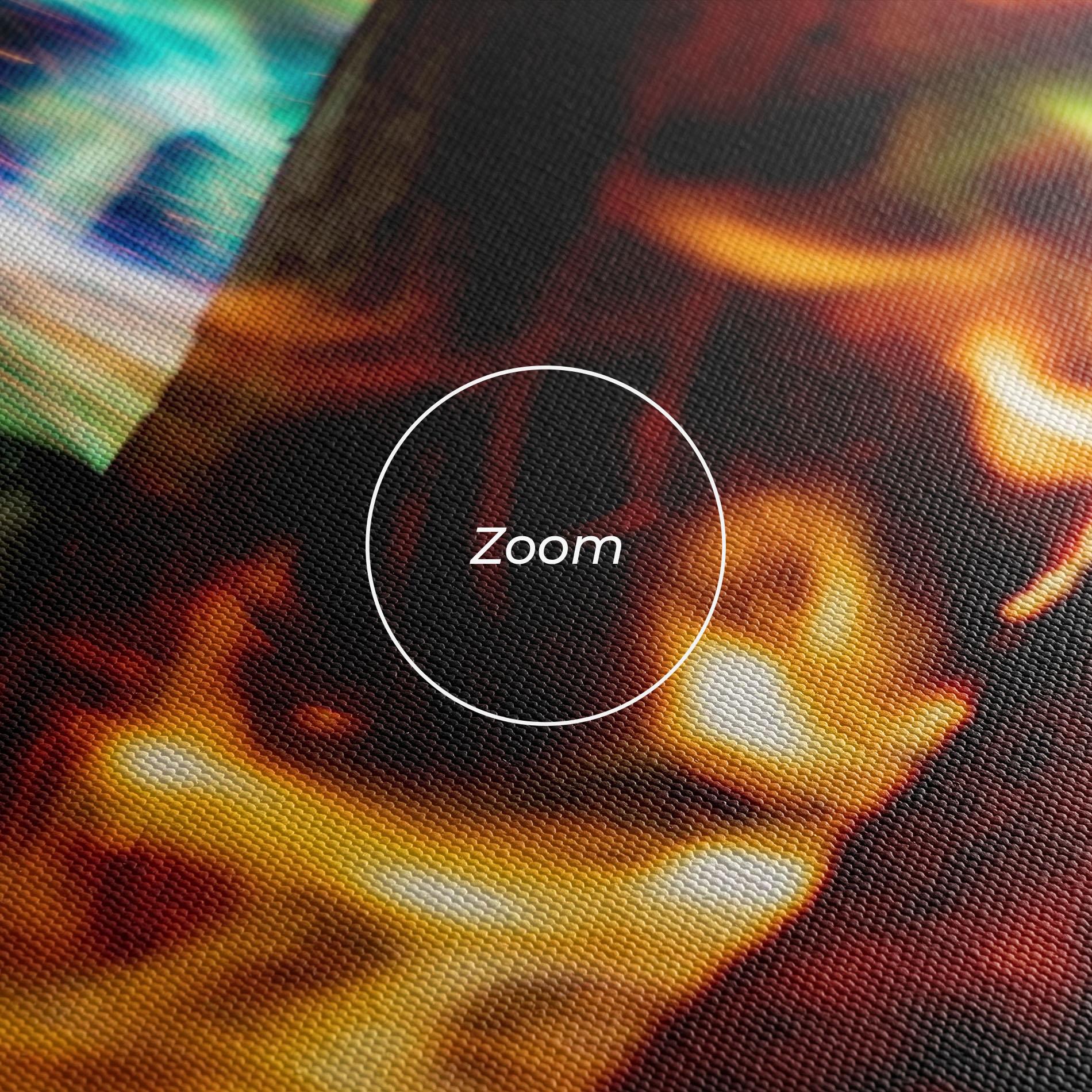 Tablou Canvas Blue Green Fire mockup 3