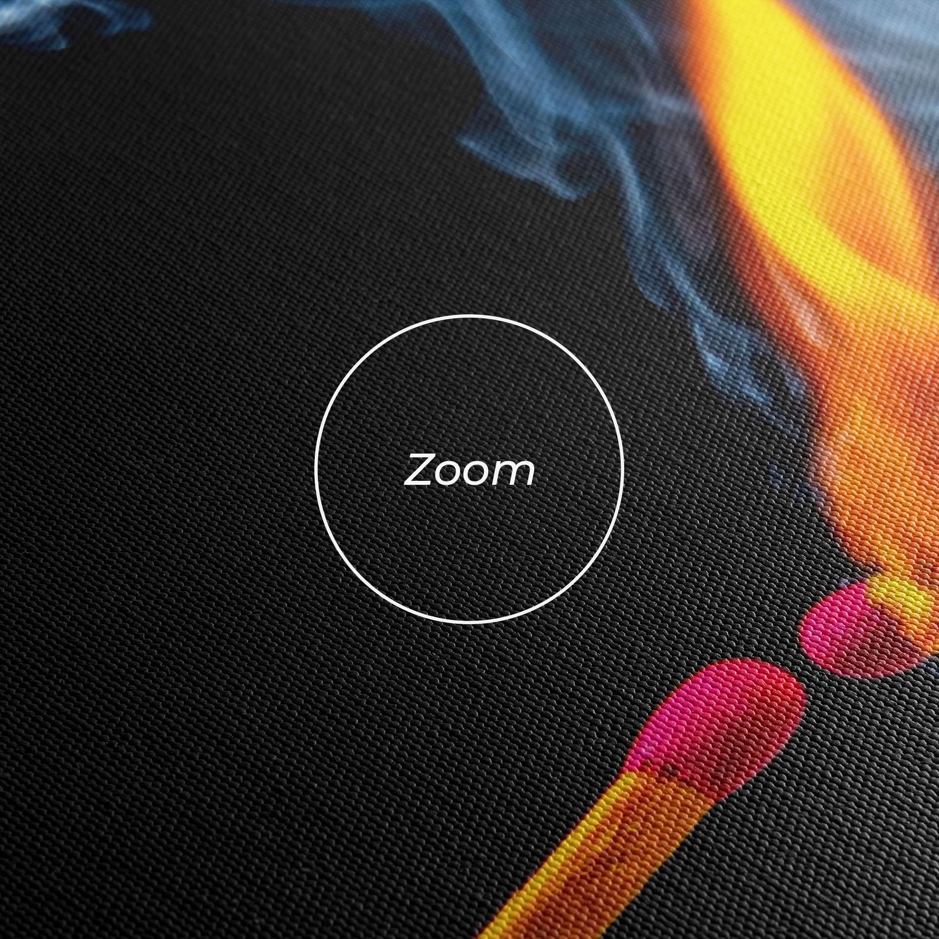 Tablou Canvas Burning Smoking Match mockup 3