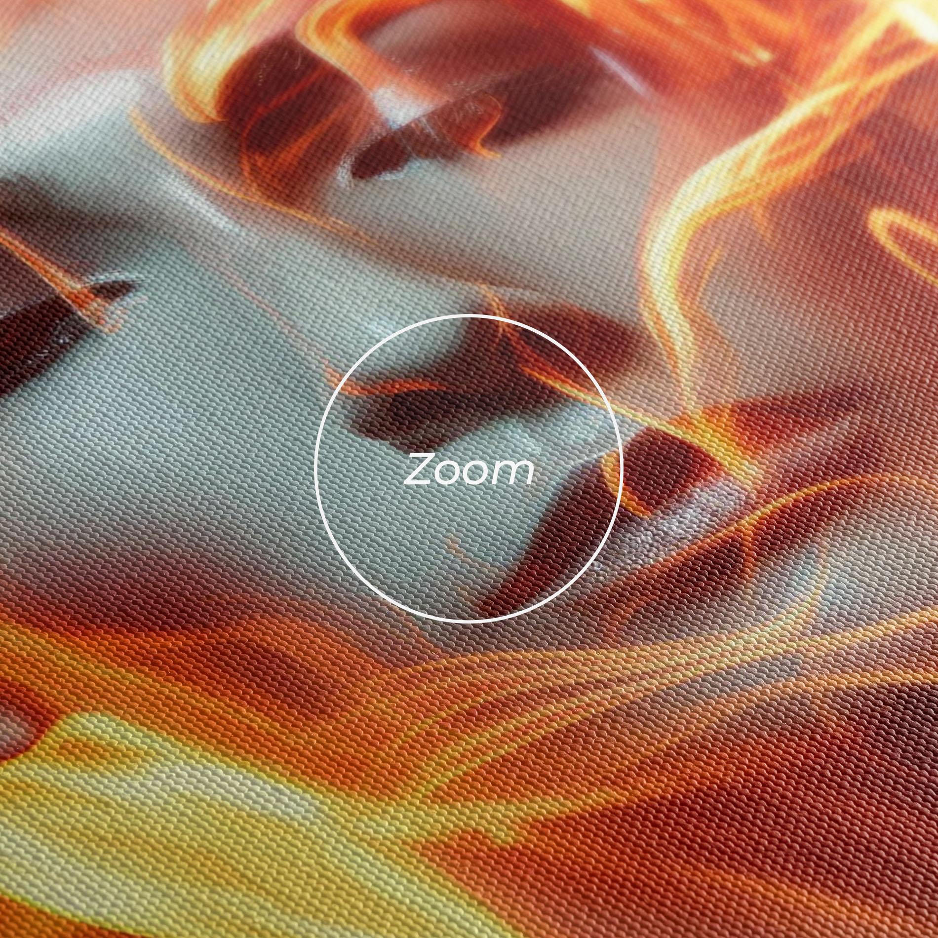 Tablou Canvas Fire Hair mockup 3