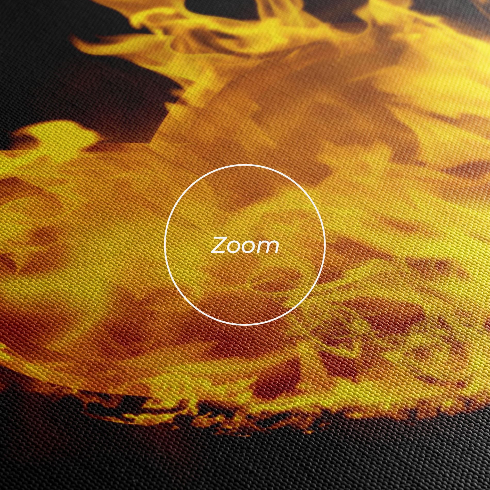 Tablou Canvas Fire Heart mockup 3