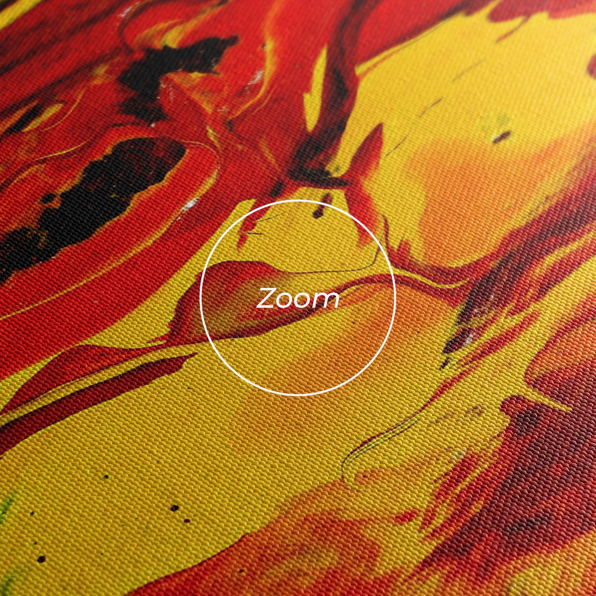 Tablou Canvas Fire Painting mockup 3