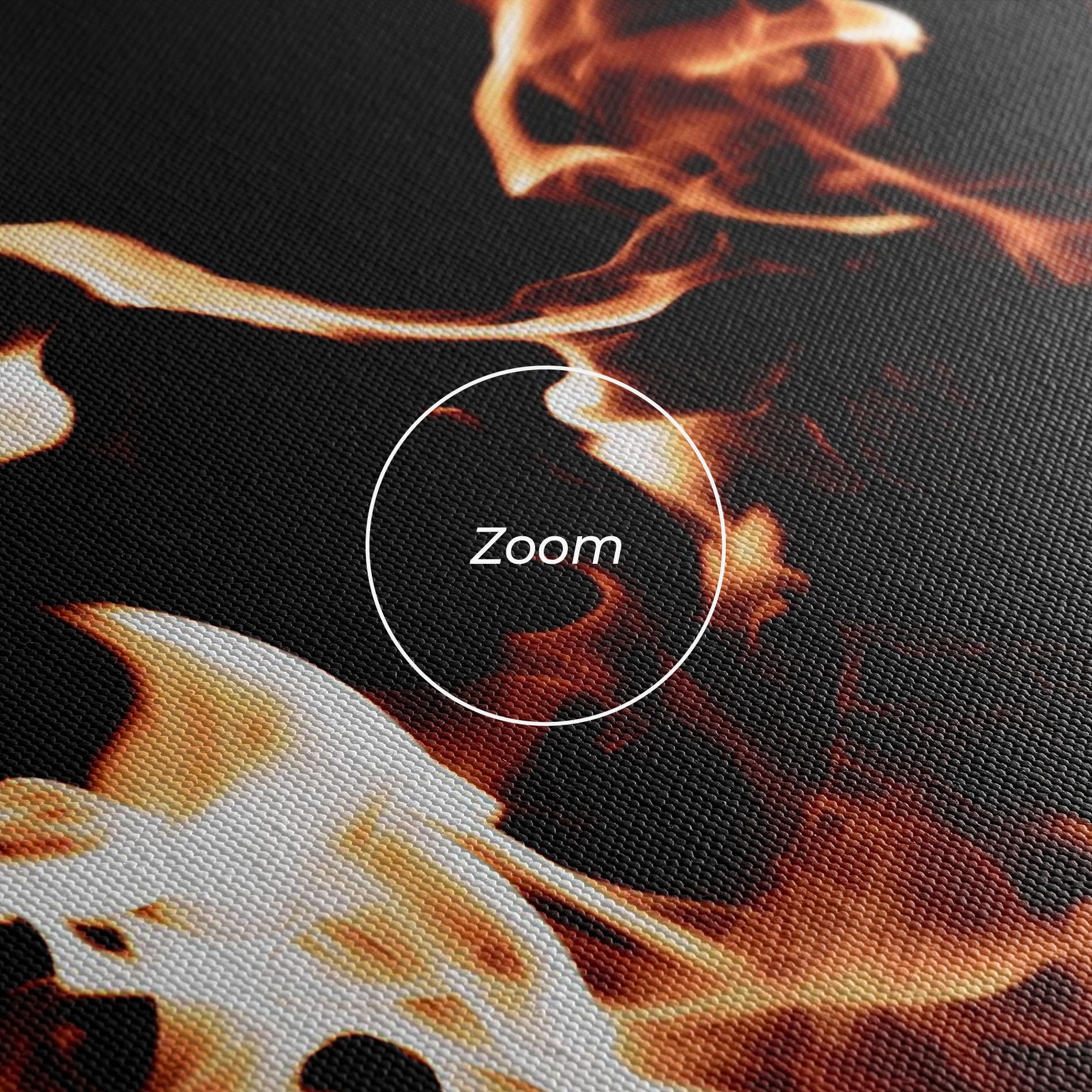 Tablou Canvas Red Grey Fire mockup 3