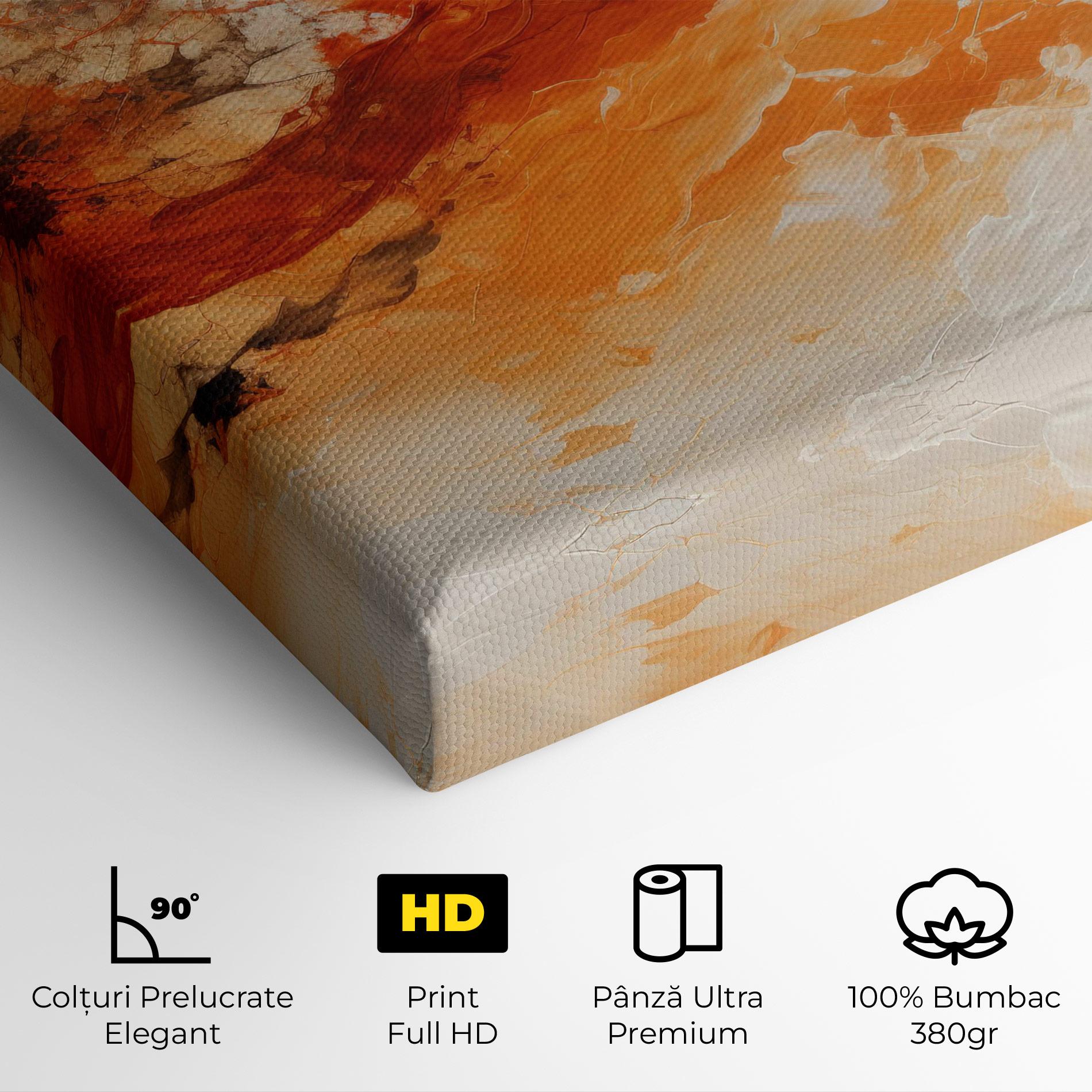Tablou Canvas Abstract Fire Painting mockup 4