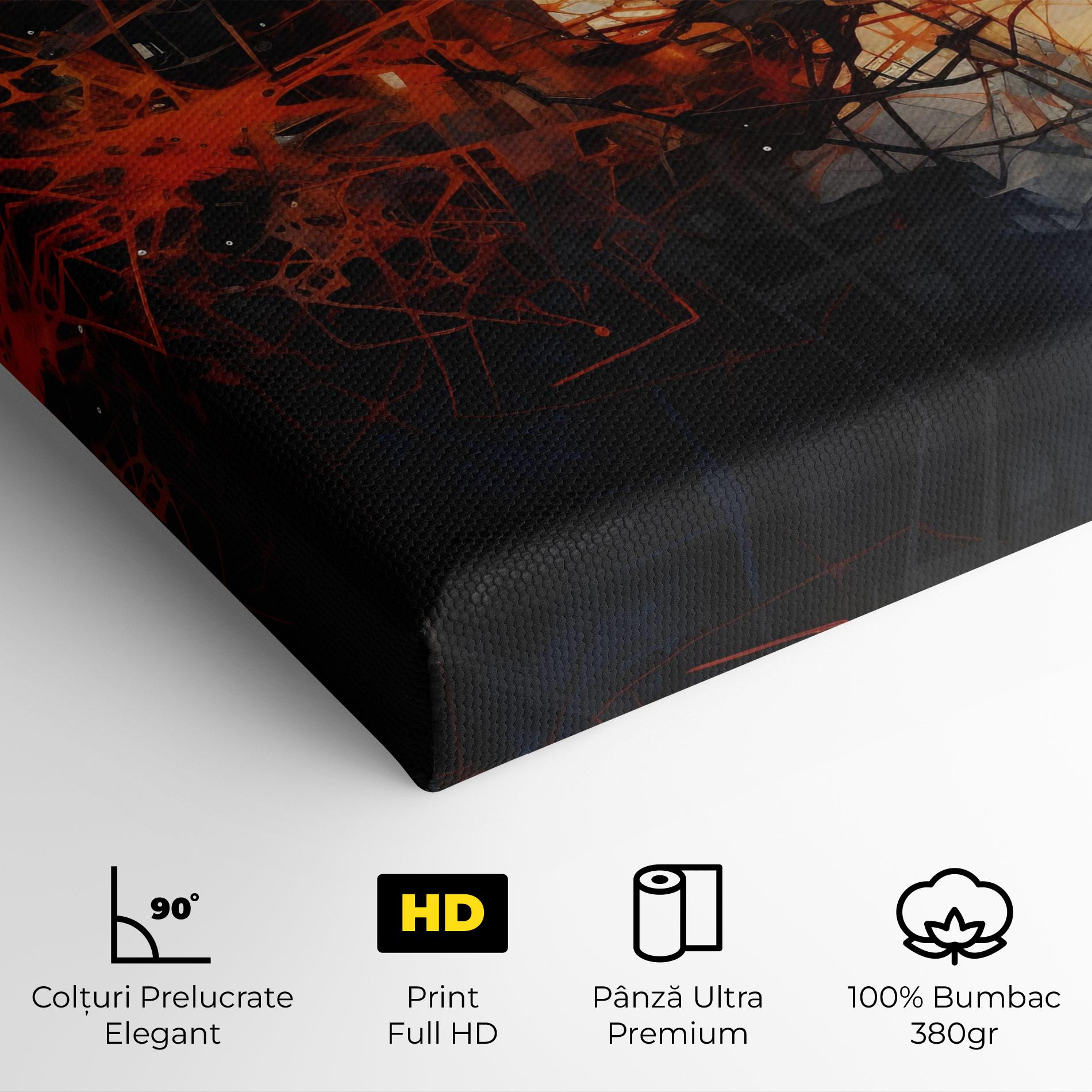 Tablou Canvas Abstract Fire Style mockup 4
