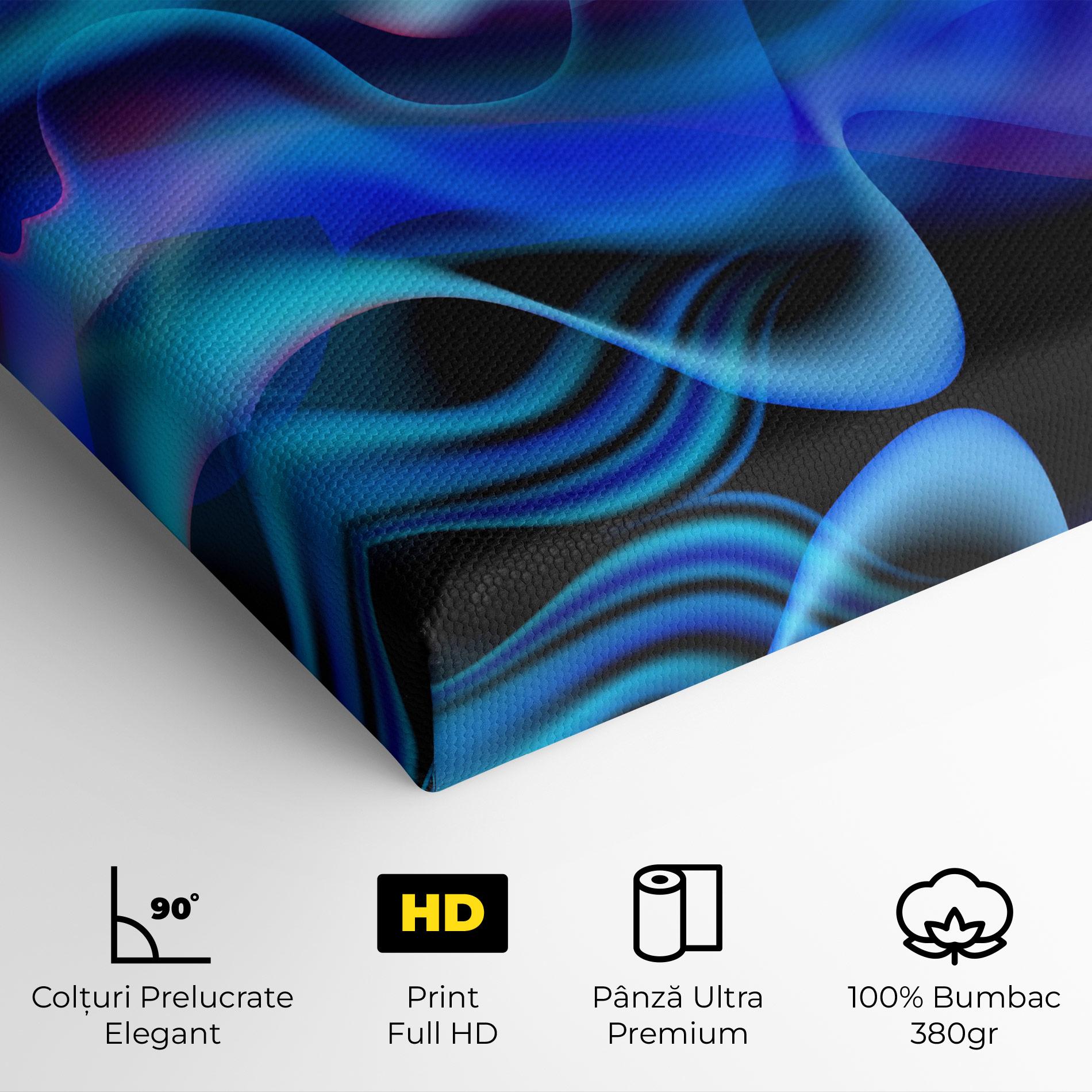 Tablou Canvas Blue Fire mockup 4