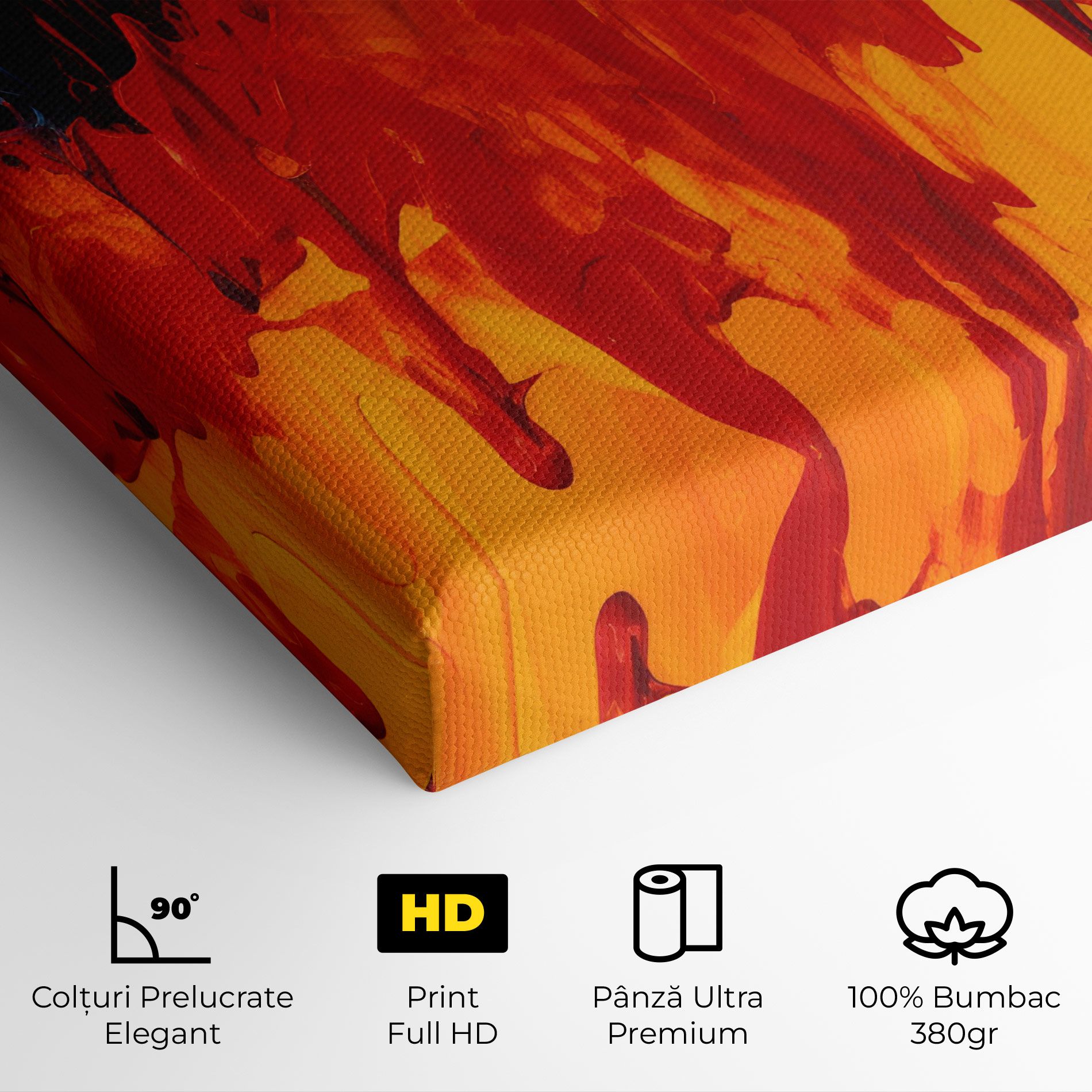 Colorful Fire Art mockup 4