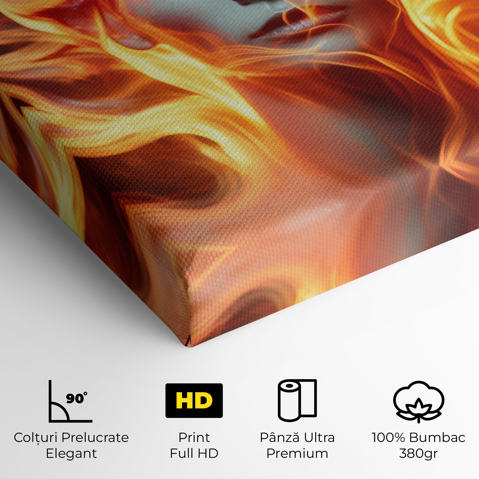 Tablou Canvas Fire Hair mockup 4
