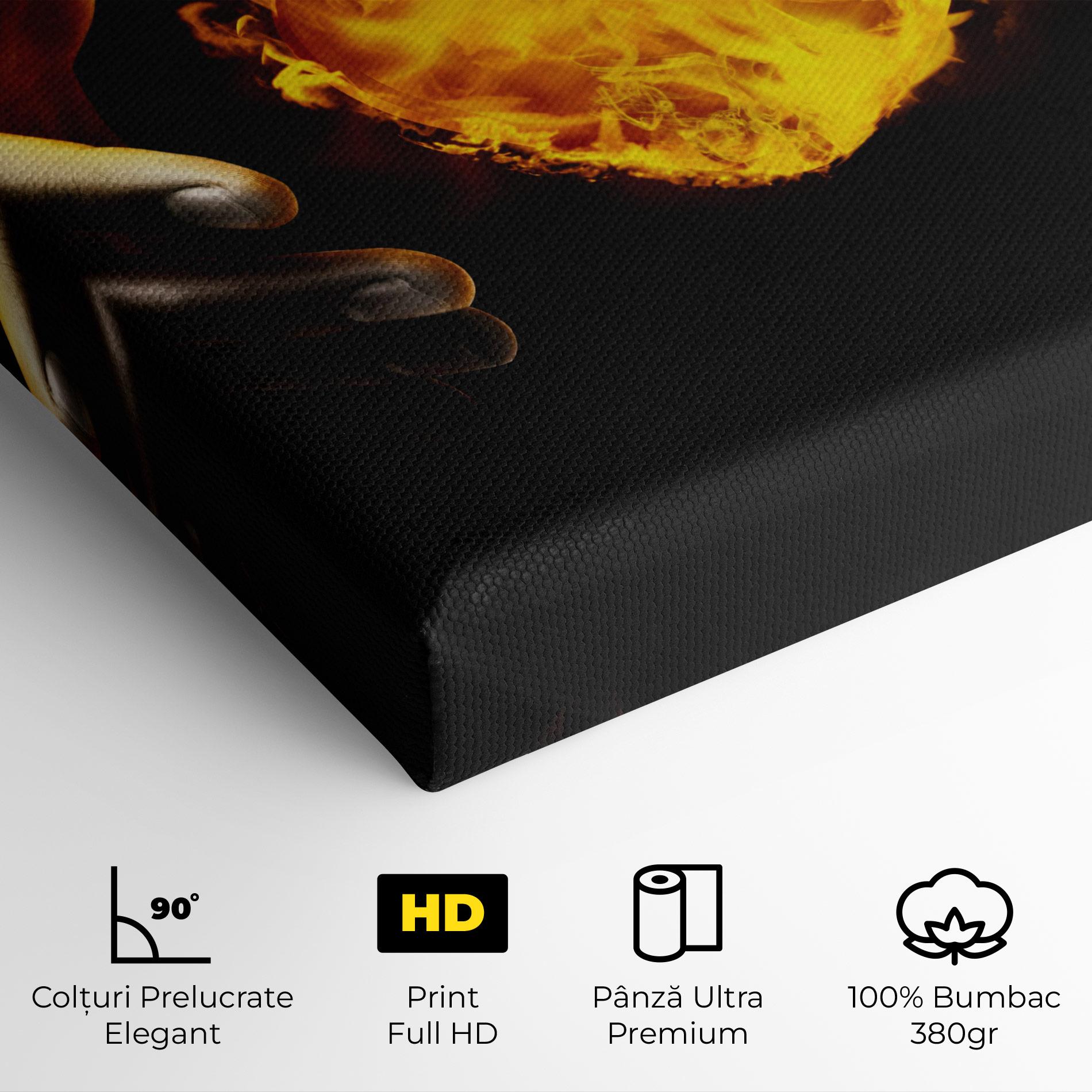 Tablou Canvas Fire Heart mockup 4