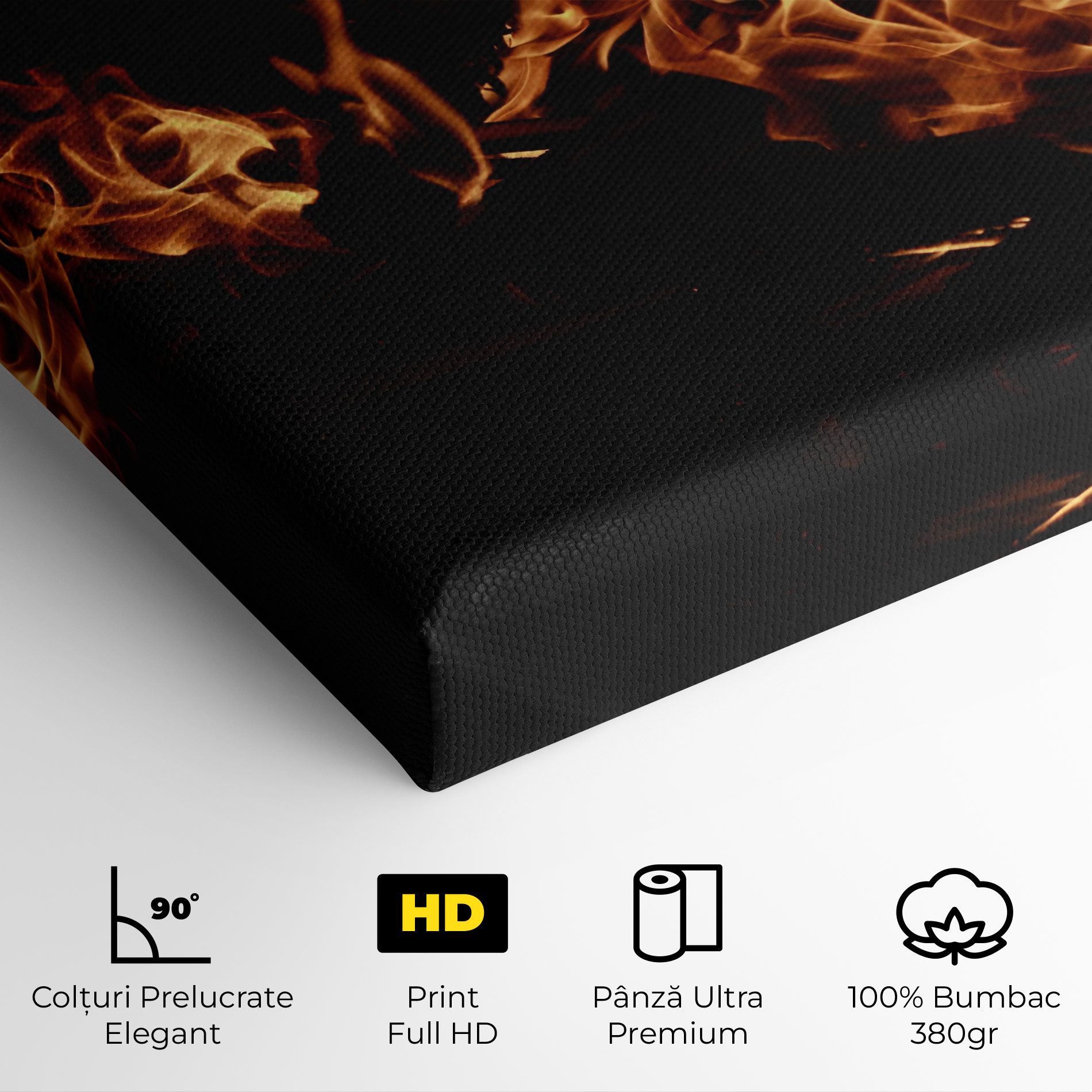 Fire On Black mockup 4