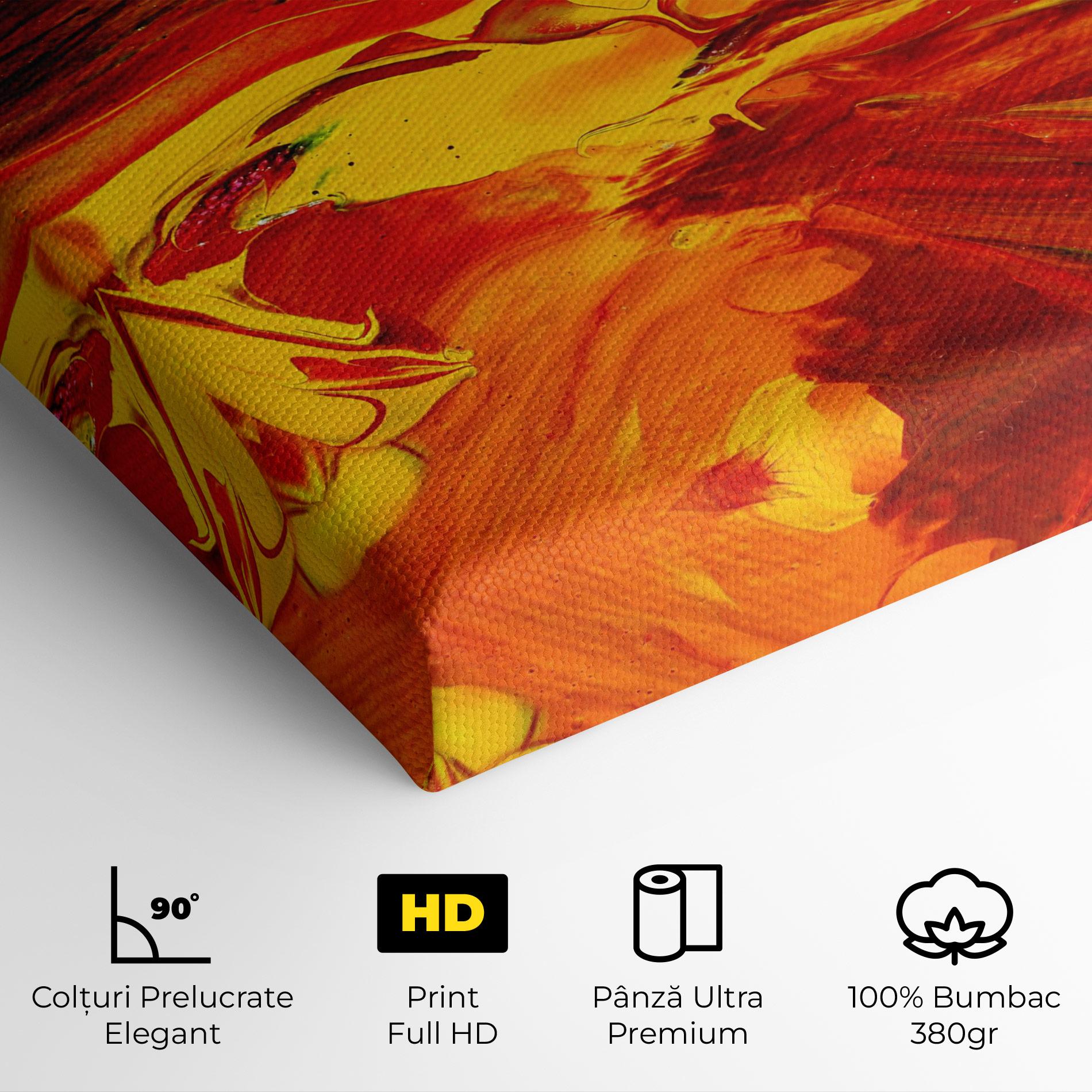 Tablou Canvas Fire Painting mockup 4