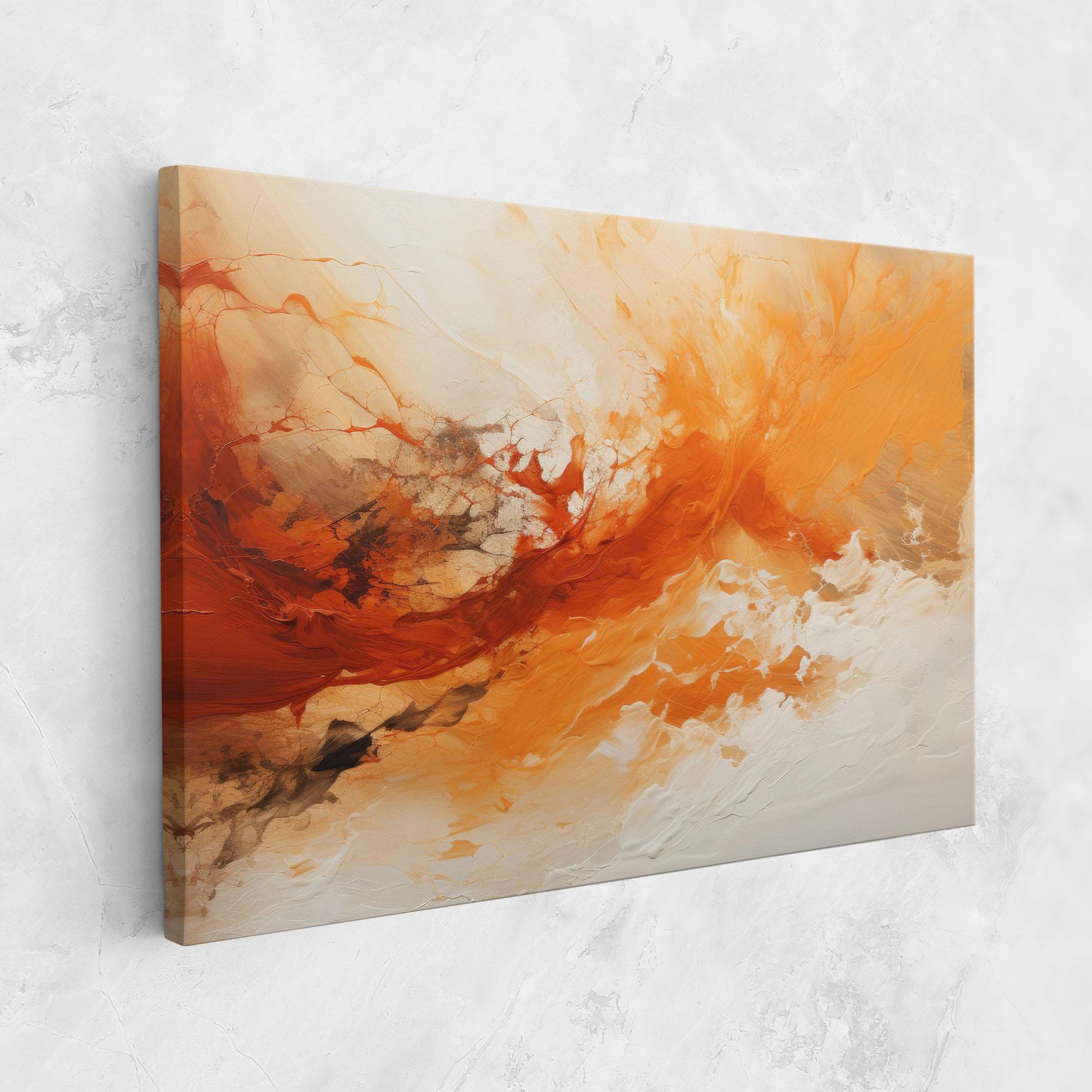 Tablou Canvas Abstract Fire Painting mockup 1
