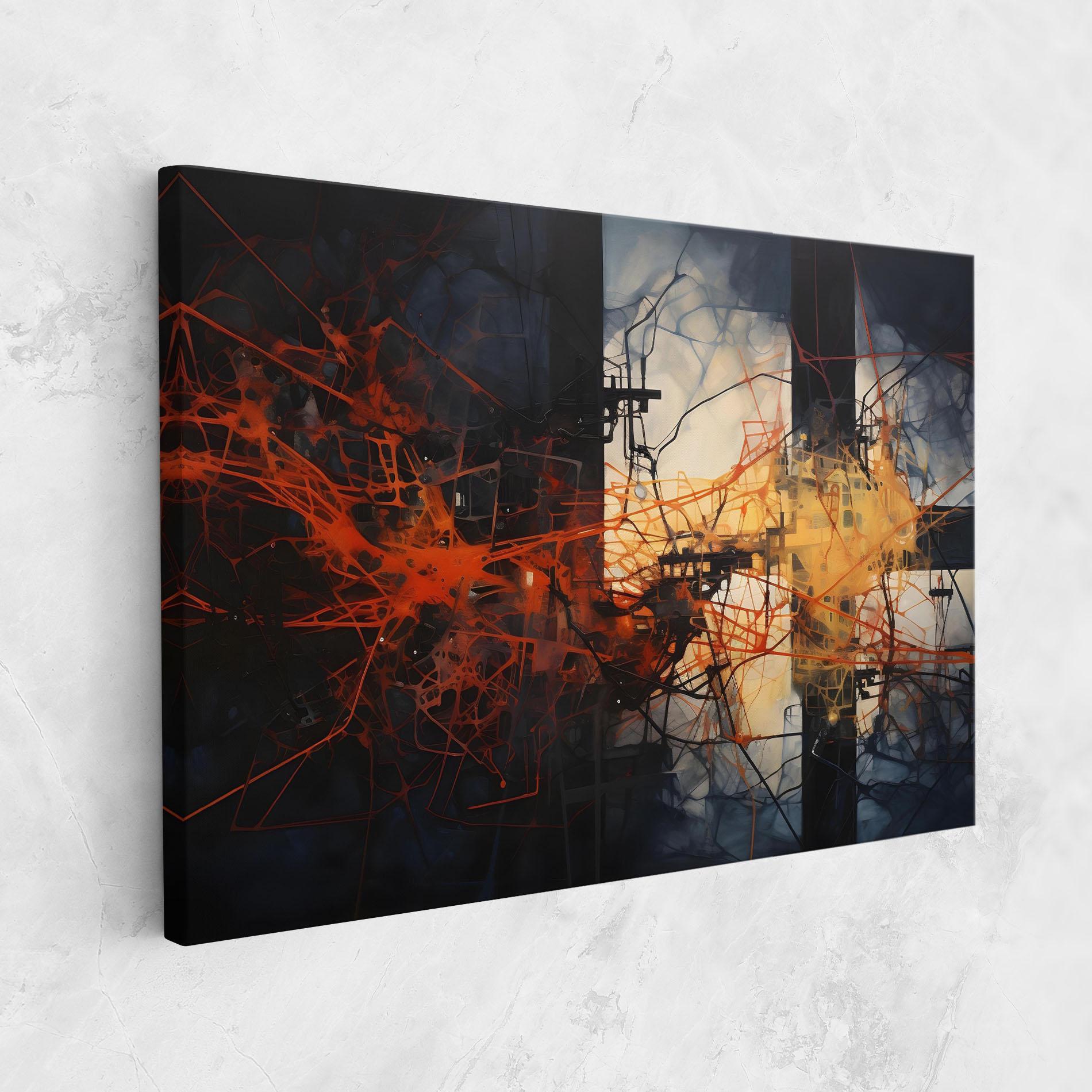 Tablou Canvas Abstract Fire Style mockup 1