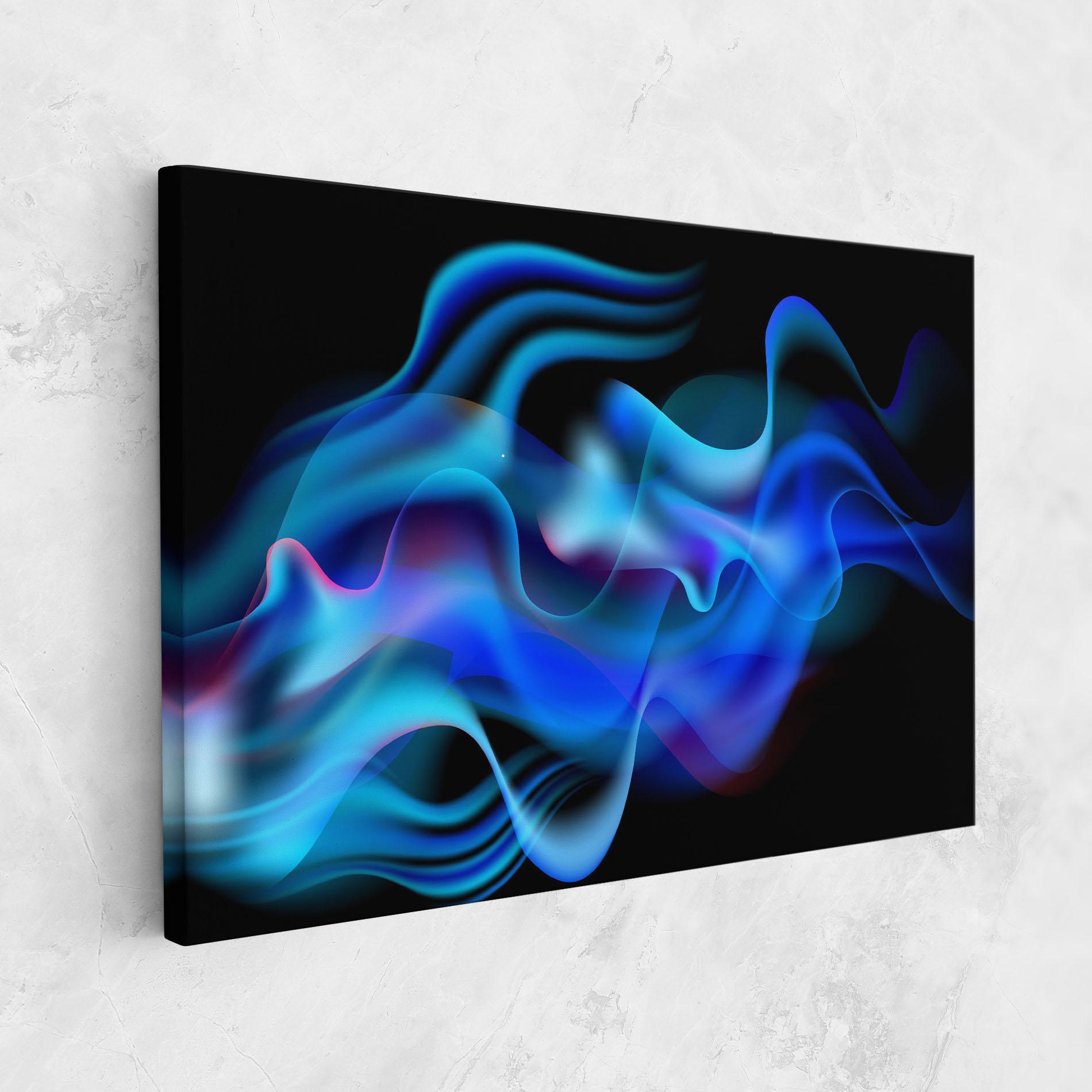 Tablou Canvas Blue Fire mockup 1