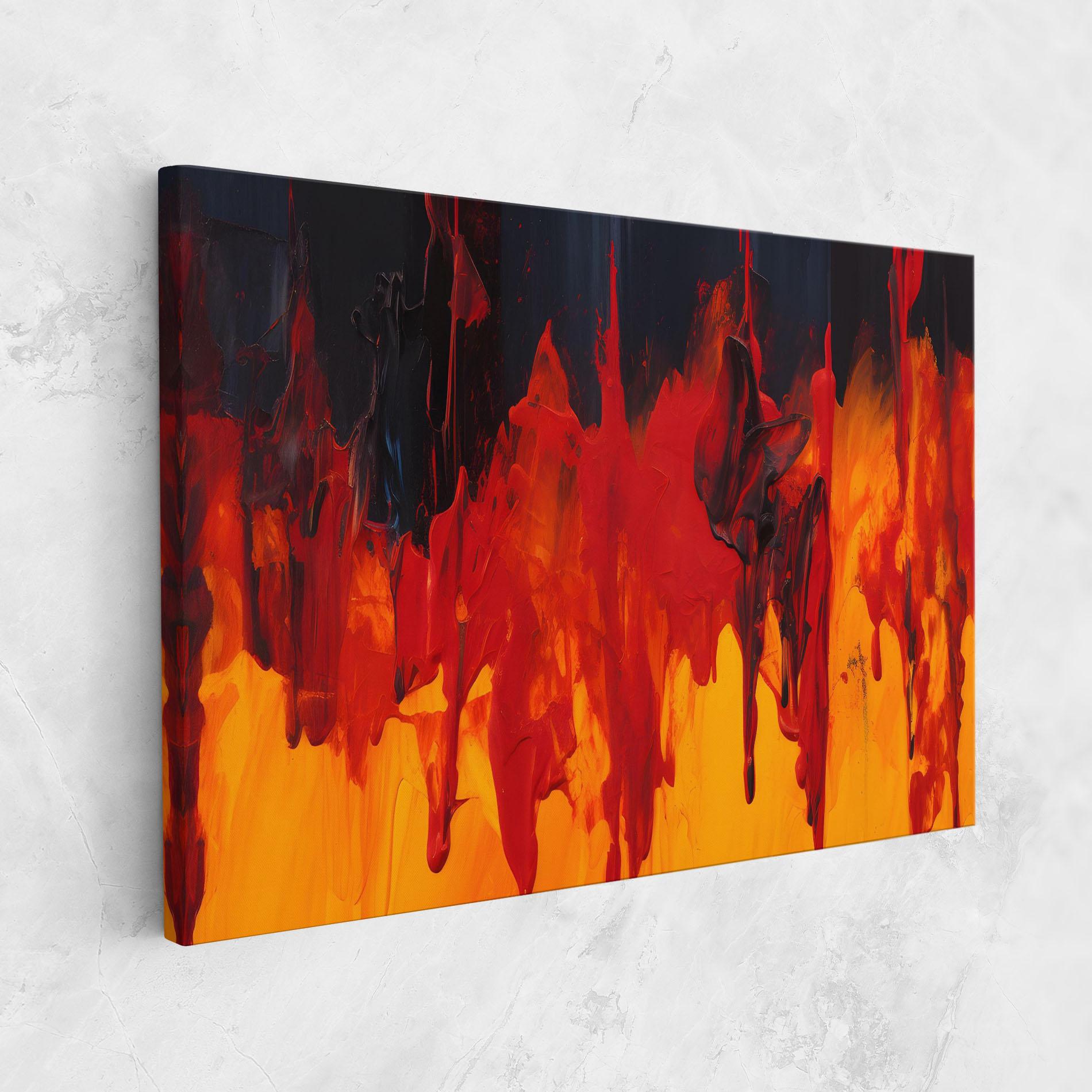 Tablou Canvas Colorful Fire Art mockup 1