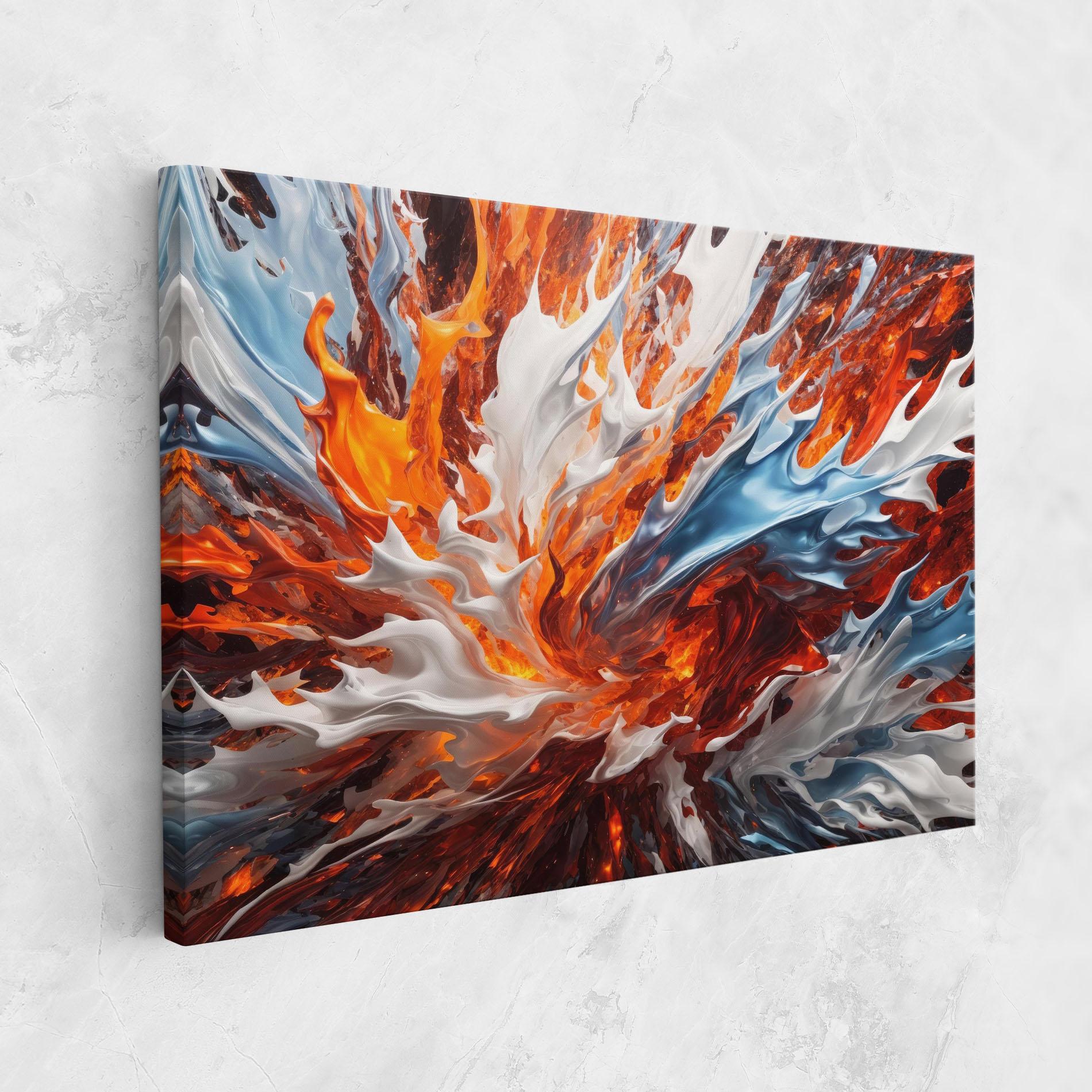 Tablou Canvas Flame Rase mockup 1