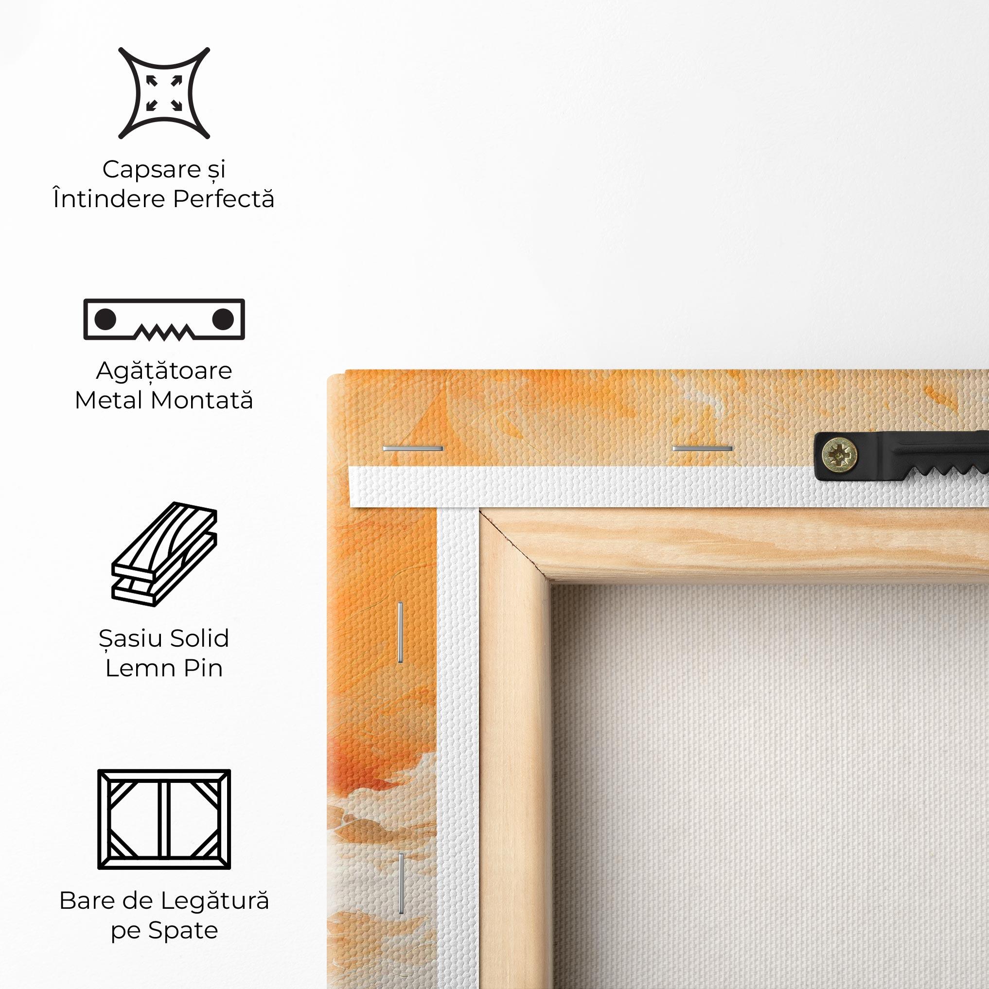 Tablou Canvas Abstract Fire Painting mockup 5