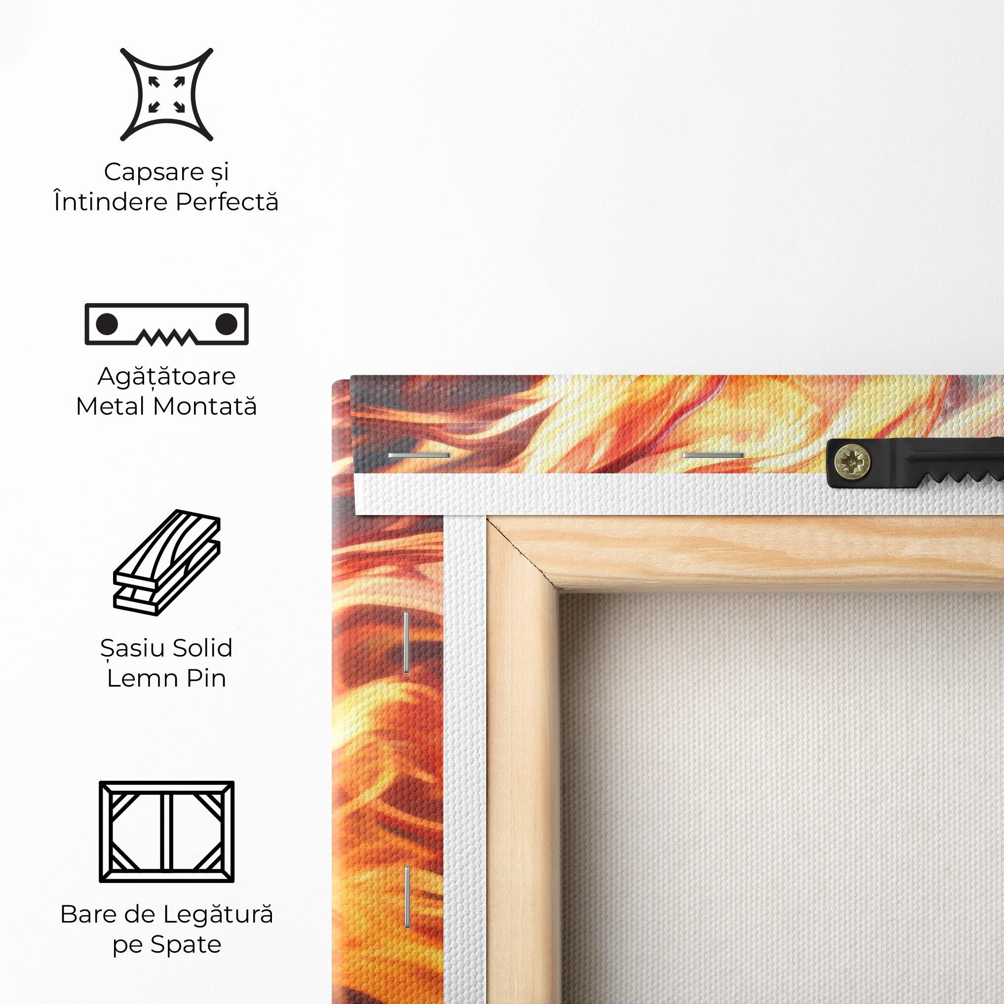 Tablou Canvas Fire Hair mockup 5