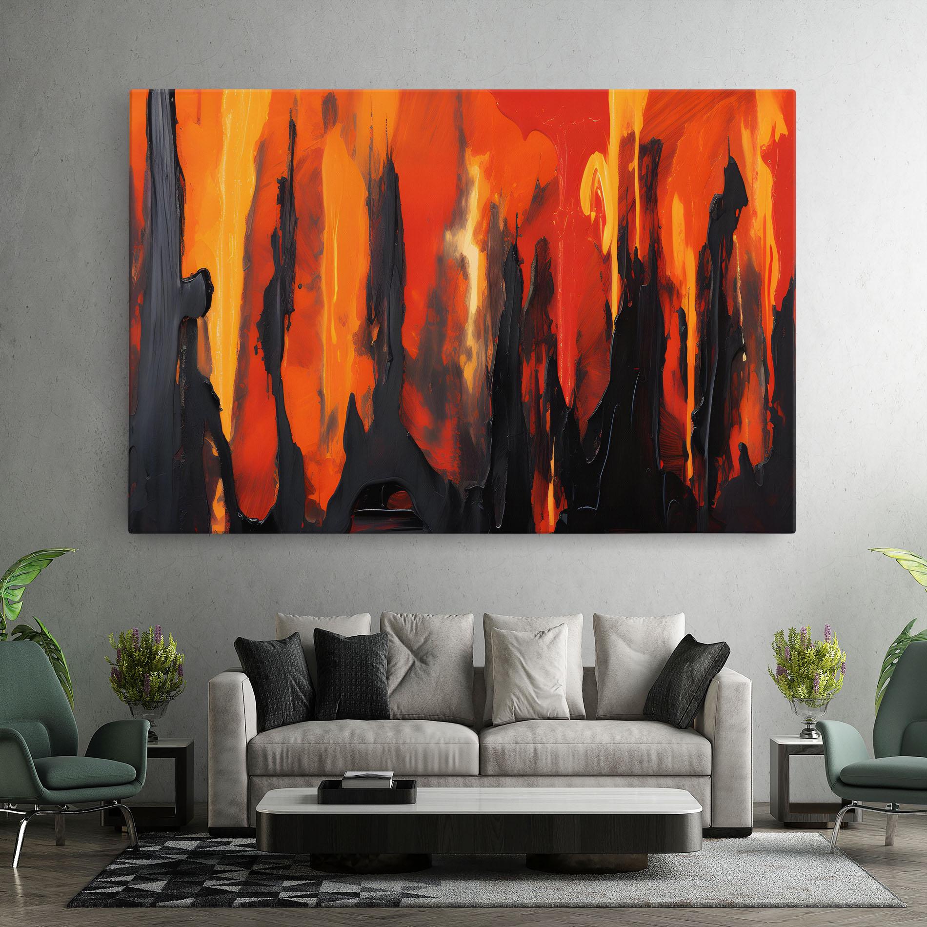 Tablou Canvas Abstract Fire Art mockup 7