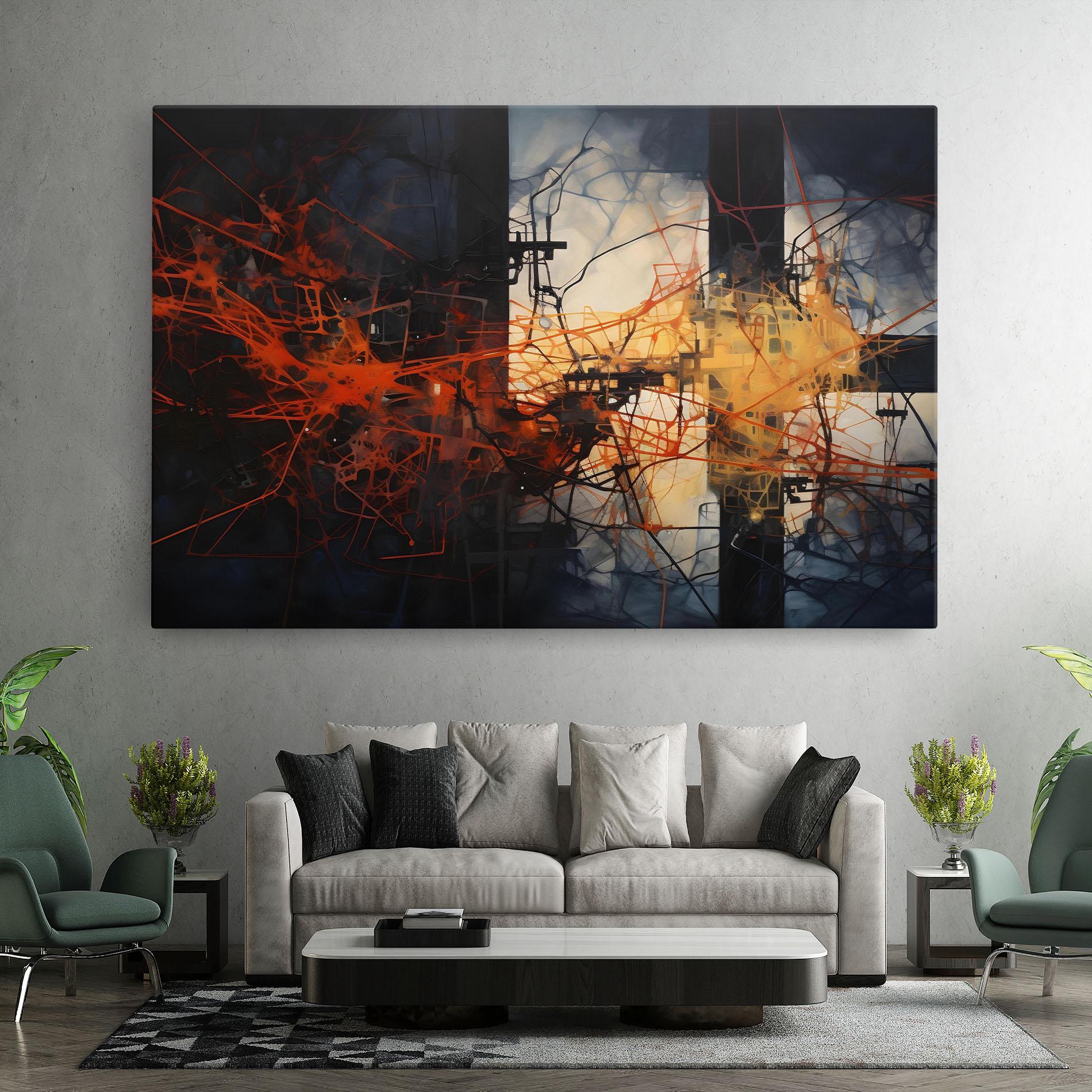 Tablou Canvas Abstract Fire Style mockup 7