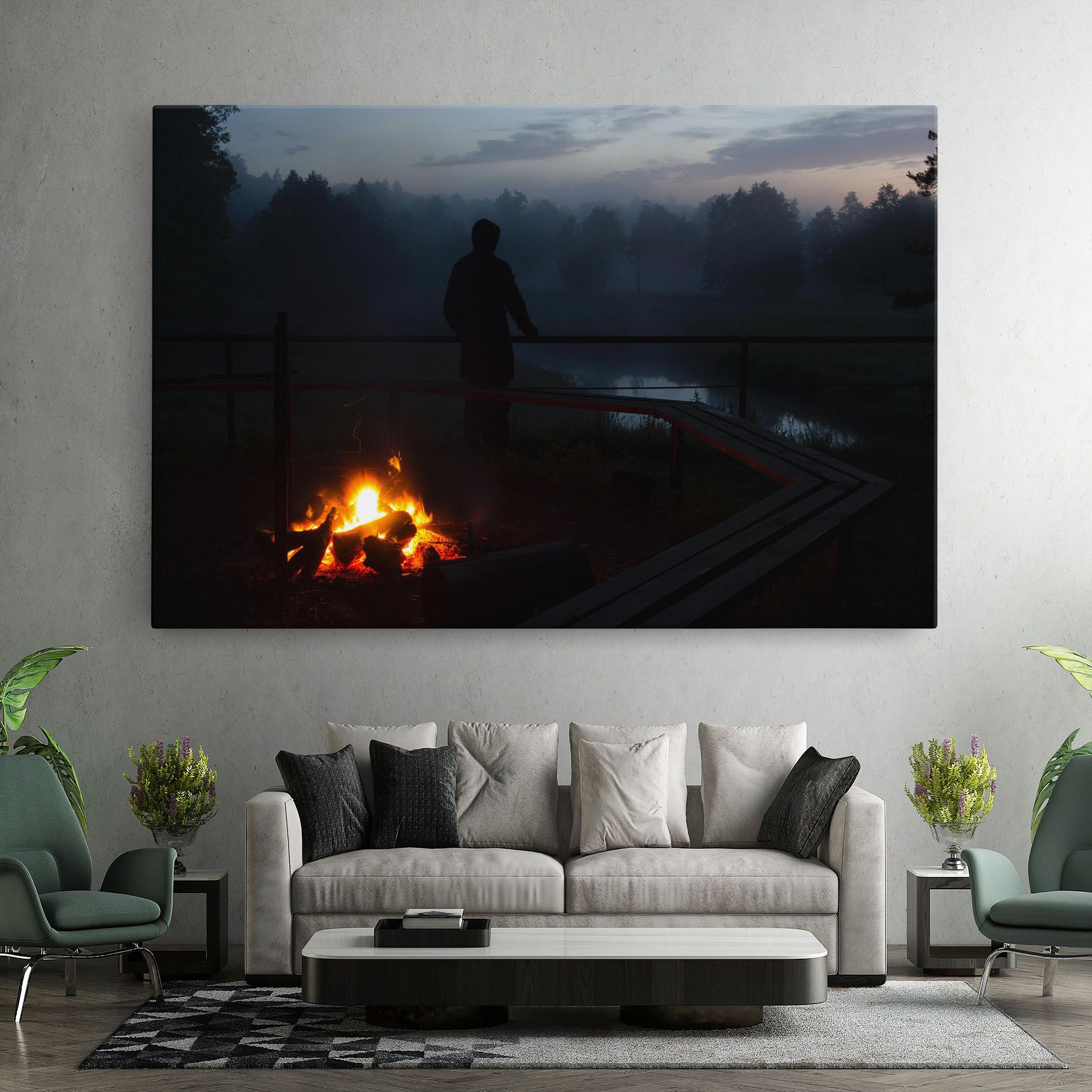 Beautiful Fire View mockup 7