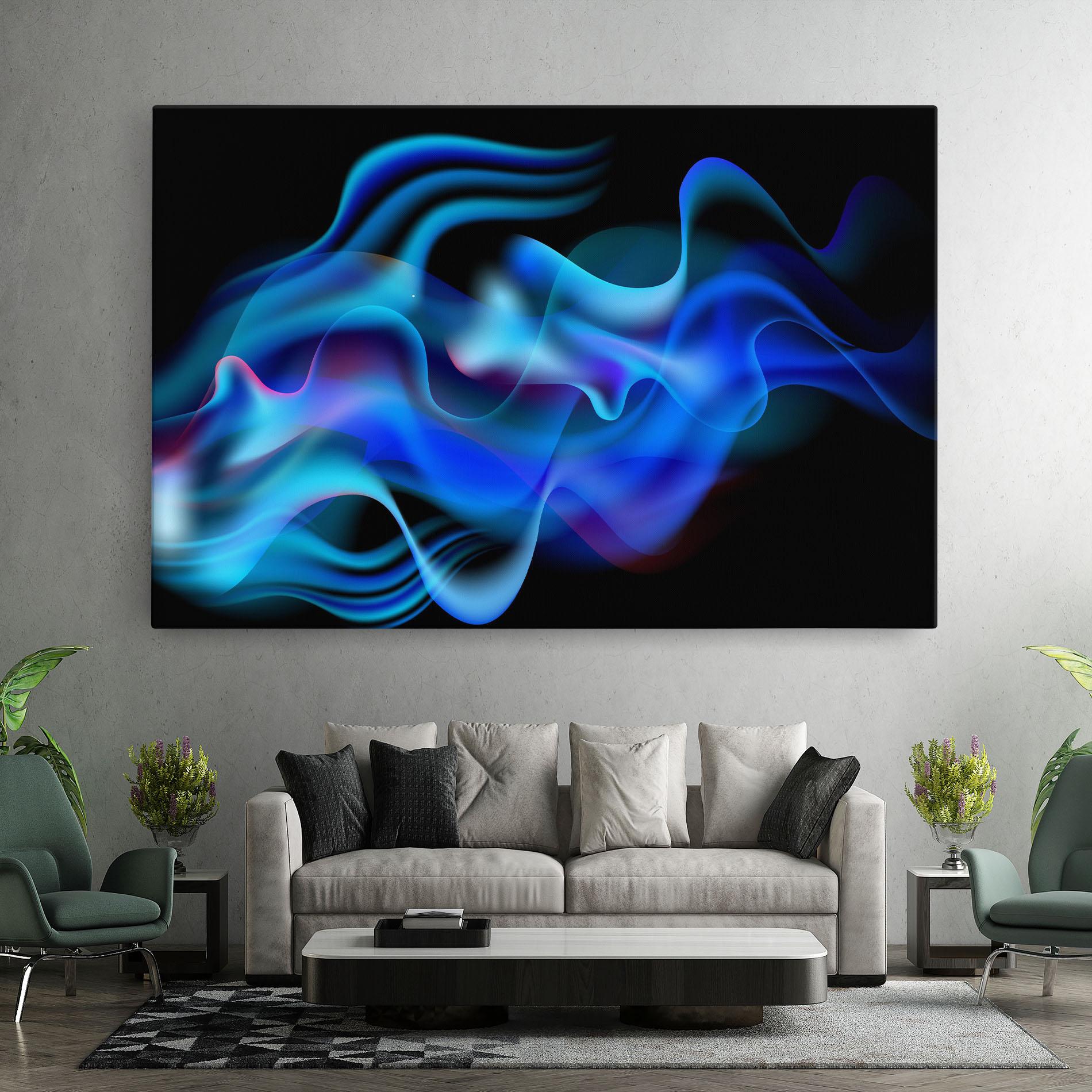 Tablou Canvas Blue Fire mockup 7