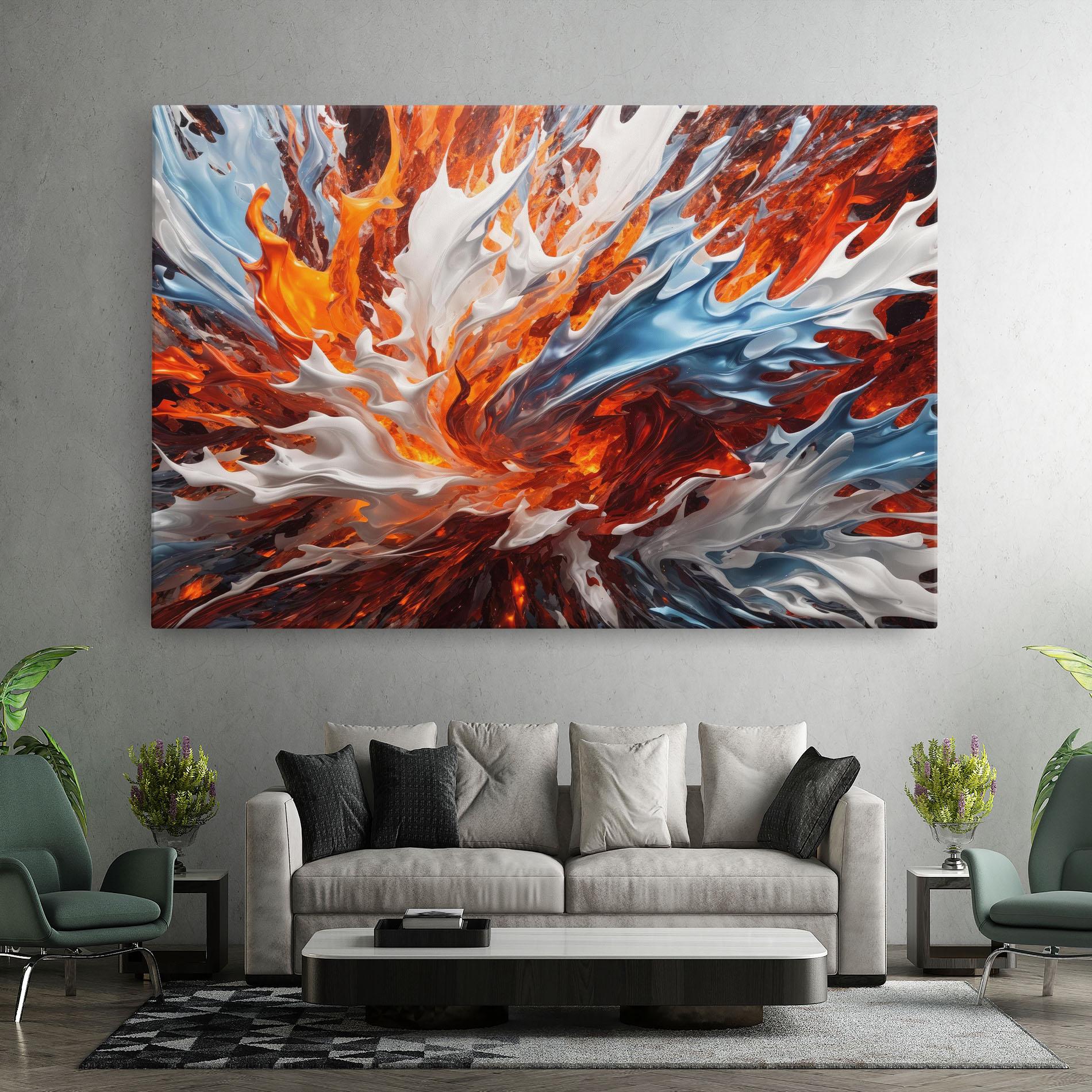 Tablou Canvas Flame Rase mockup 7