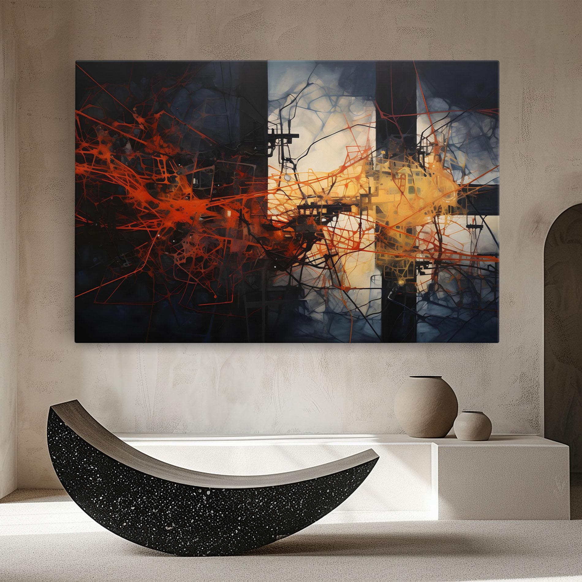 Tablou Canvas Abstract Fire Style mockup 8